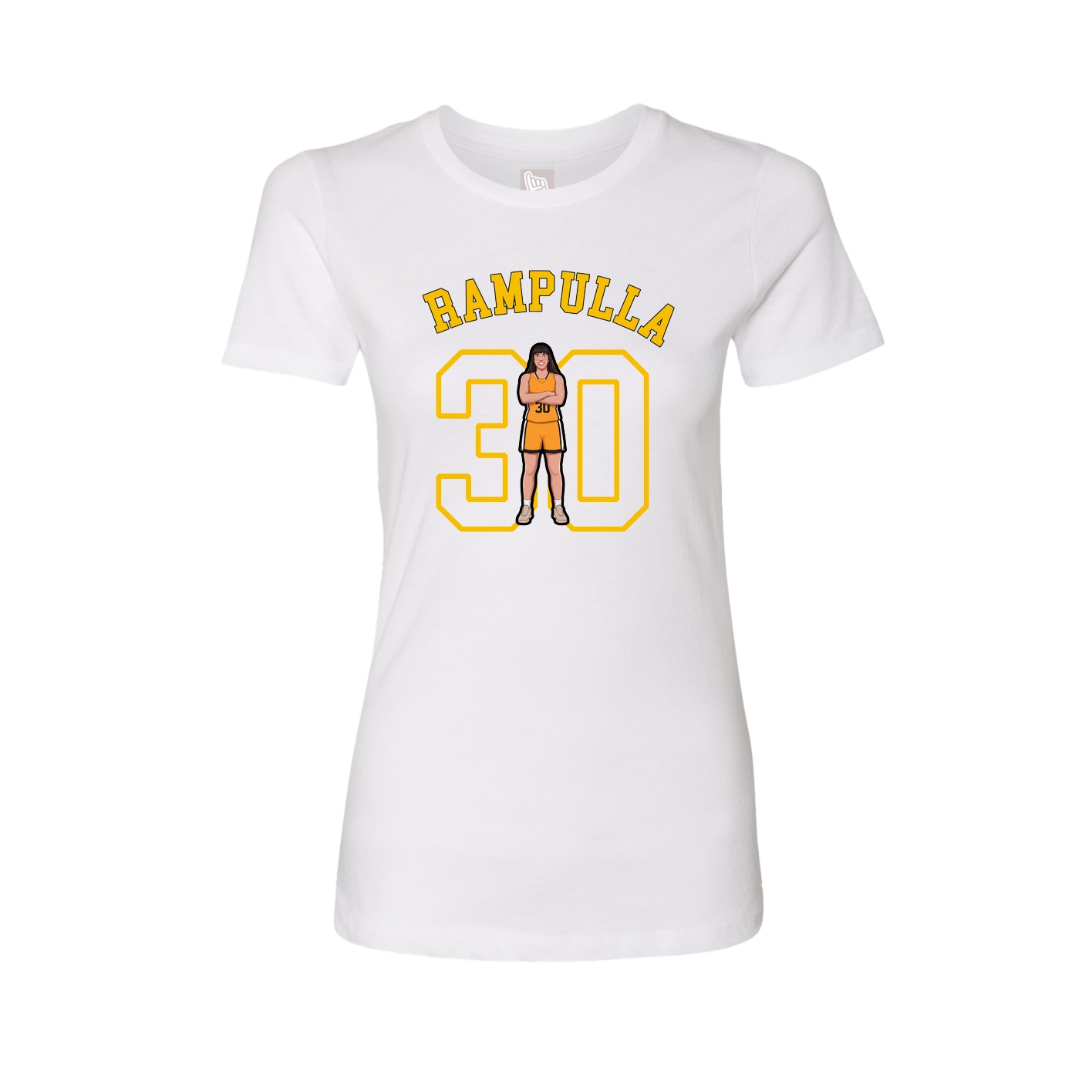 Fitted Women's Tee — Shirsey Arch in White