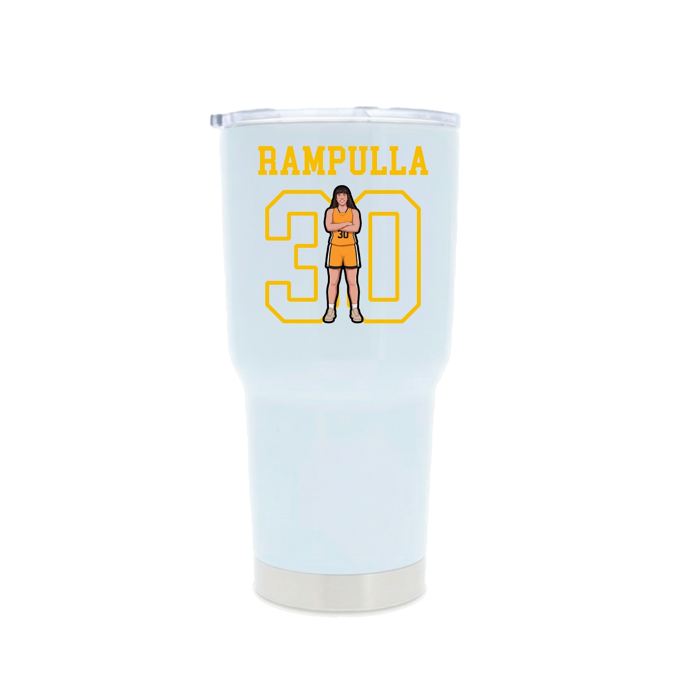 30oz Stainless Steel Tumbler — Shirsey in White
