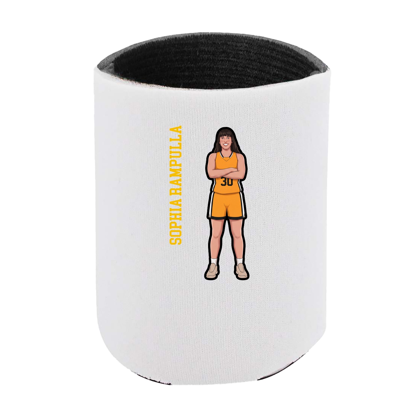 Can Holder — Name Vertical in White