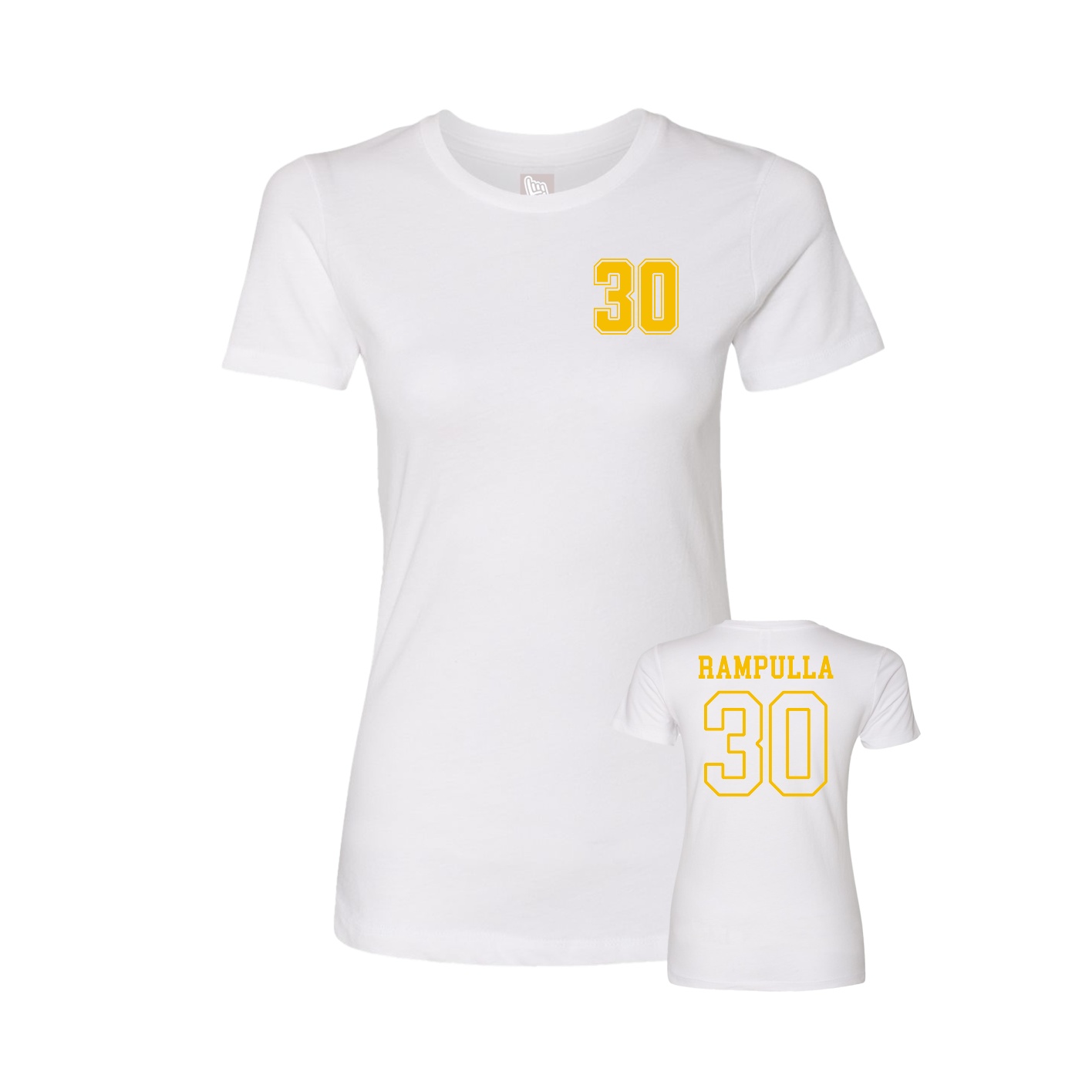 Womens Tee — Chest Back in White
