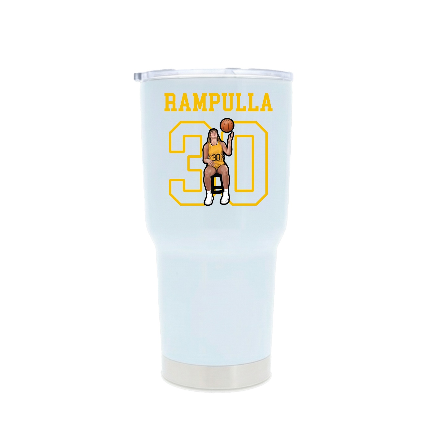 30oz Stainless Steel Tumbler — Shirsey in White