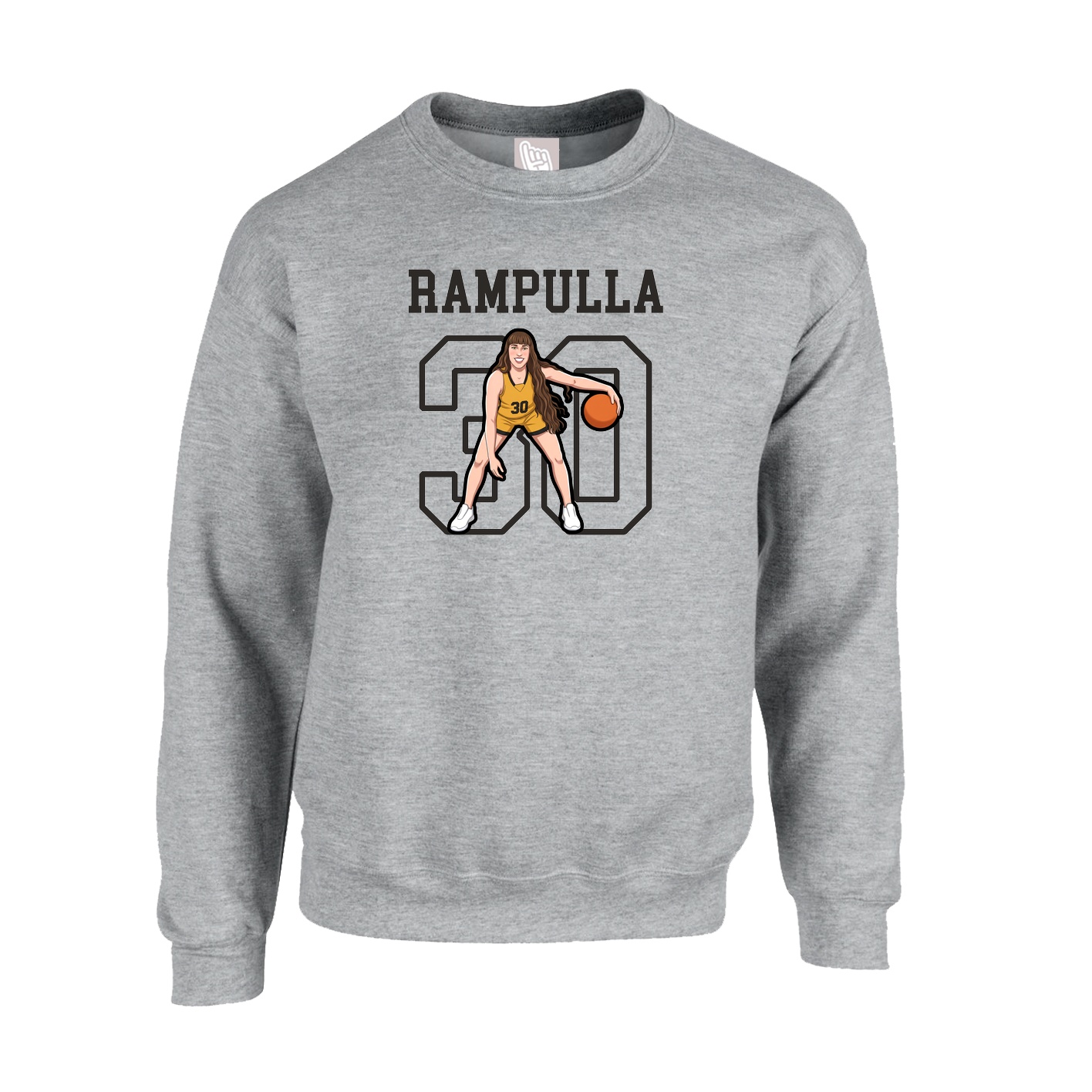 Fleece Crew — Shirsey in Grey