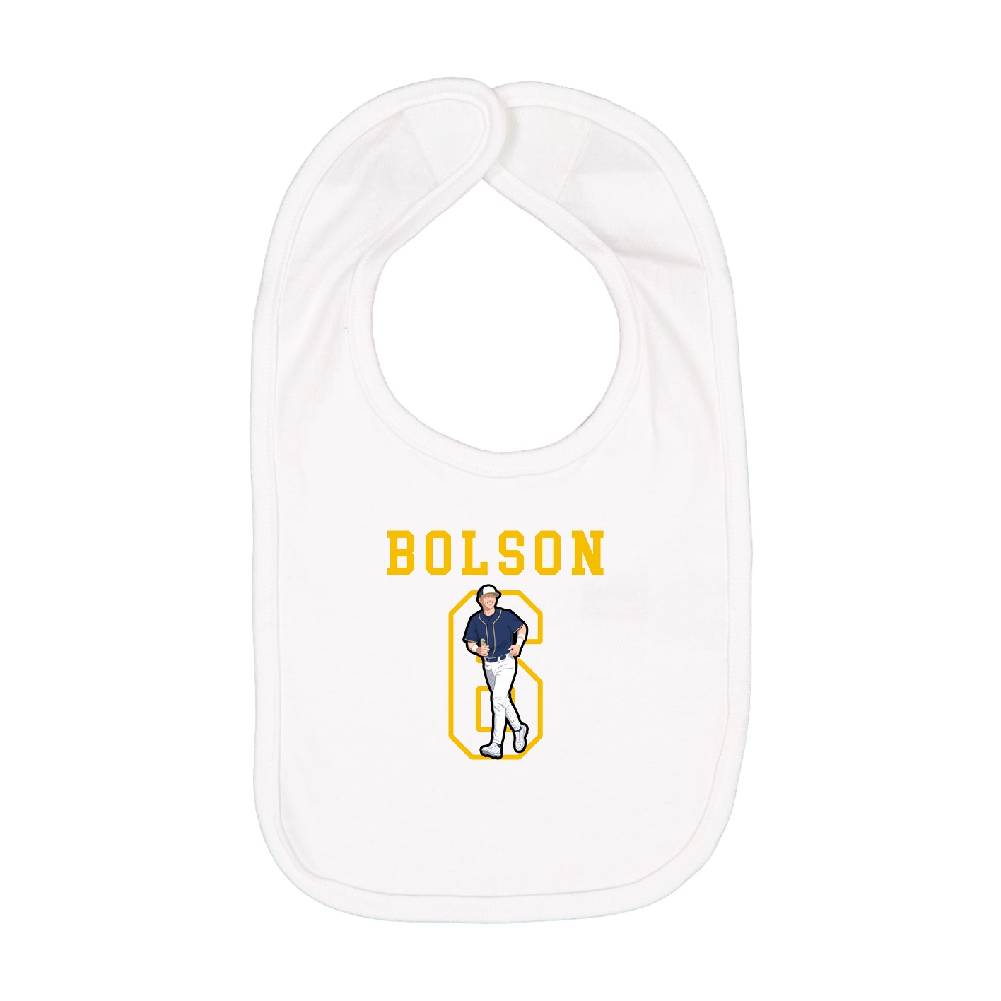 Infant Bib — Shirsey in White