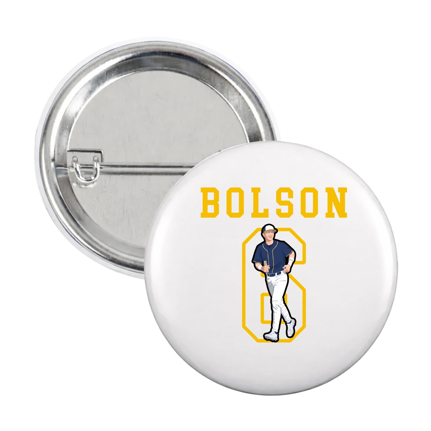 Game Day Button — Shirsey in White
