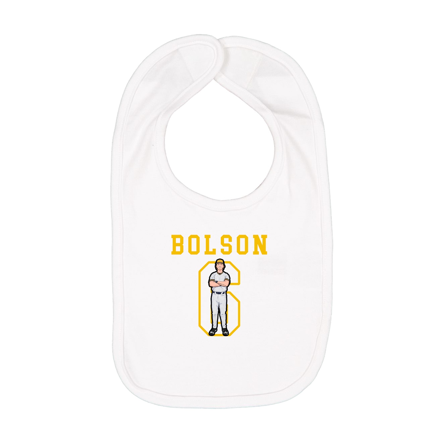 Infant Bib — Shirsey in White