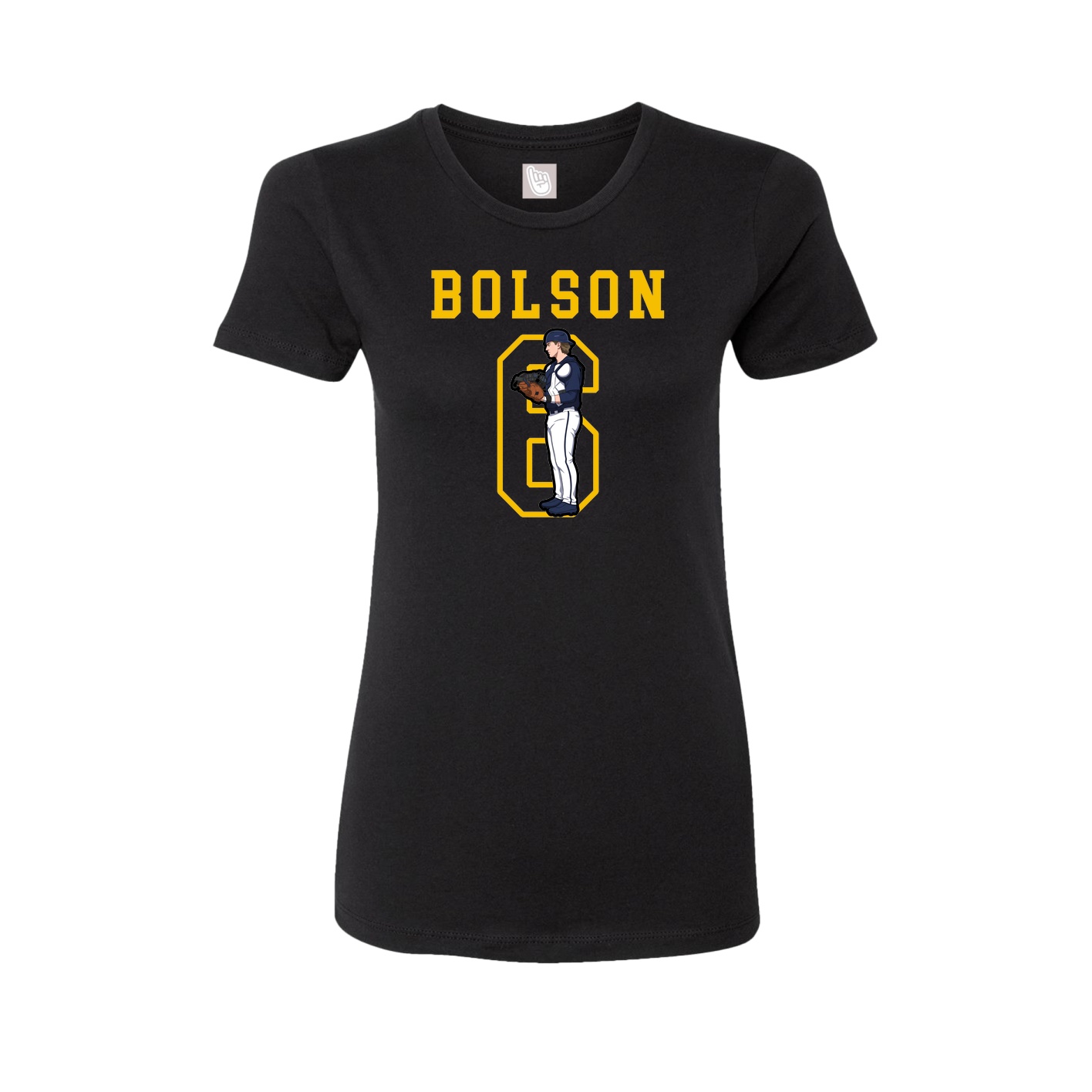 Fitted Women's Tee — Shirsey in Black