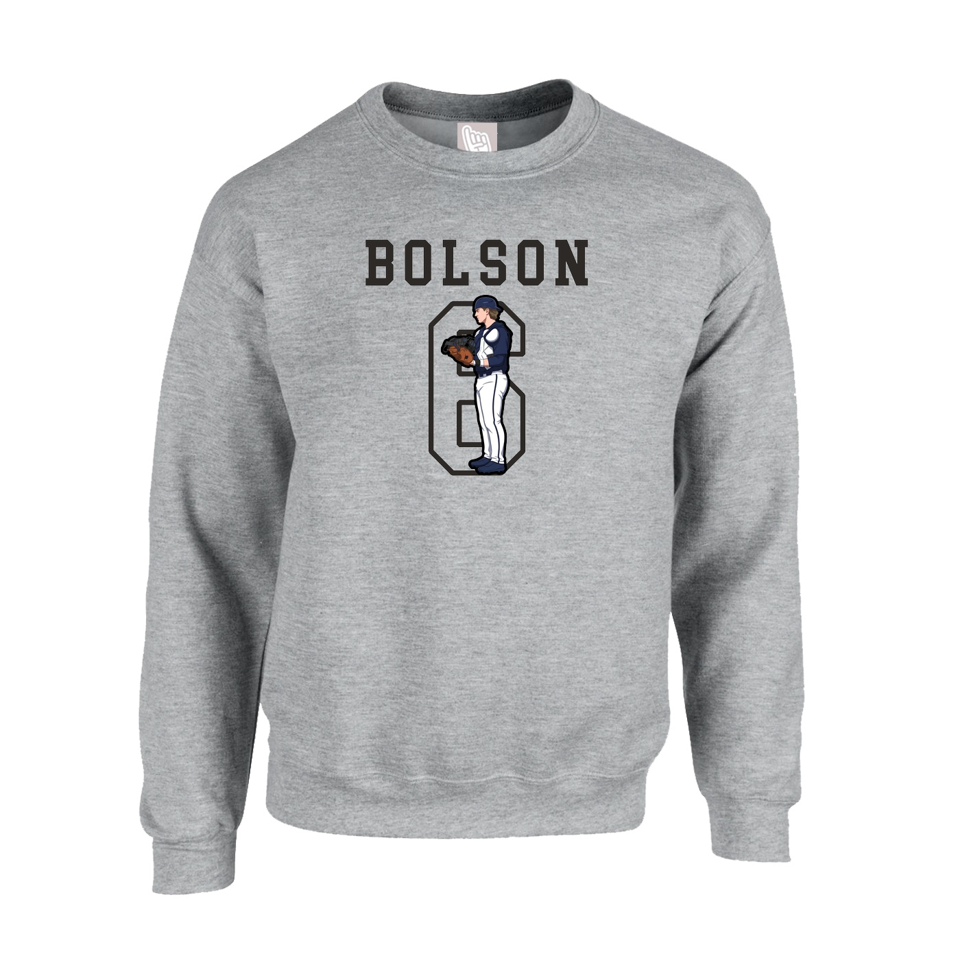 Fleece Crew — Shirsey in Grey