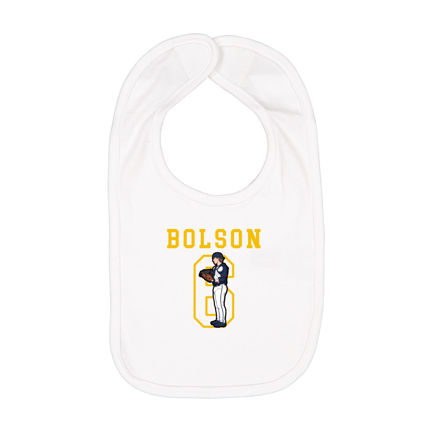 Infant Bib — Shirsey in White