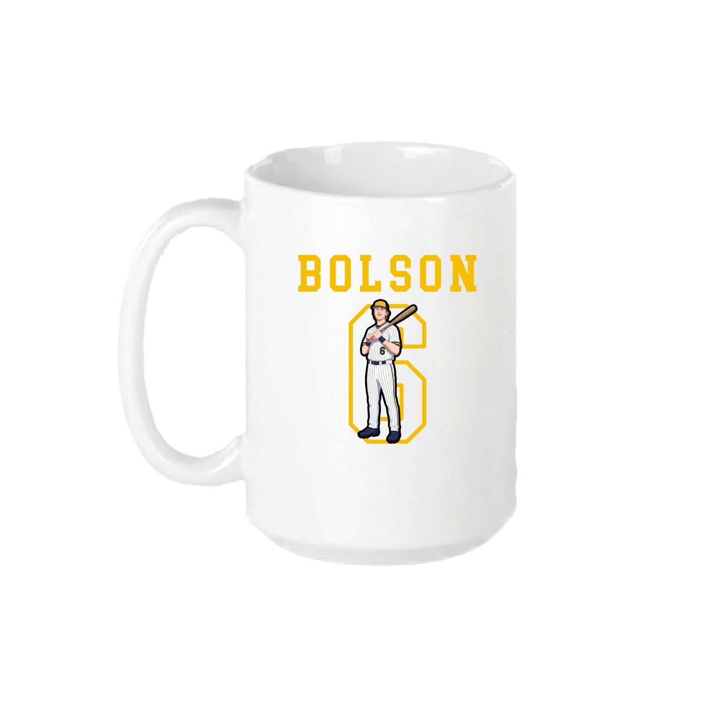 15oz Coffee Mug — Shirsey in White