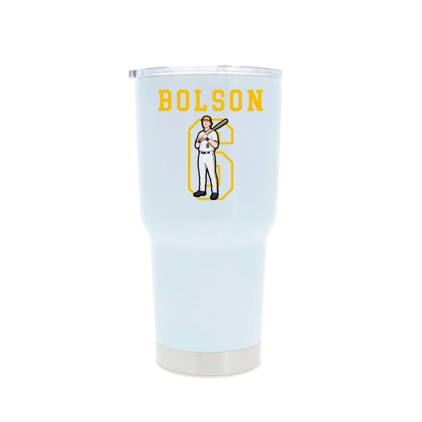 30oz Stainless Steel Tumbler — Shirsey in White