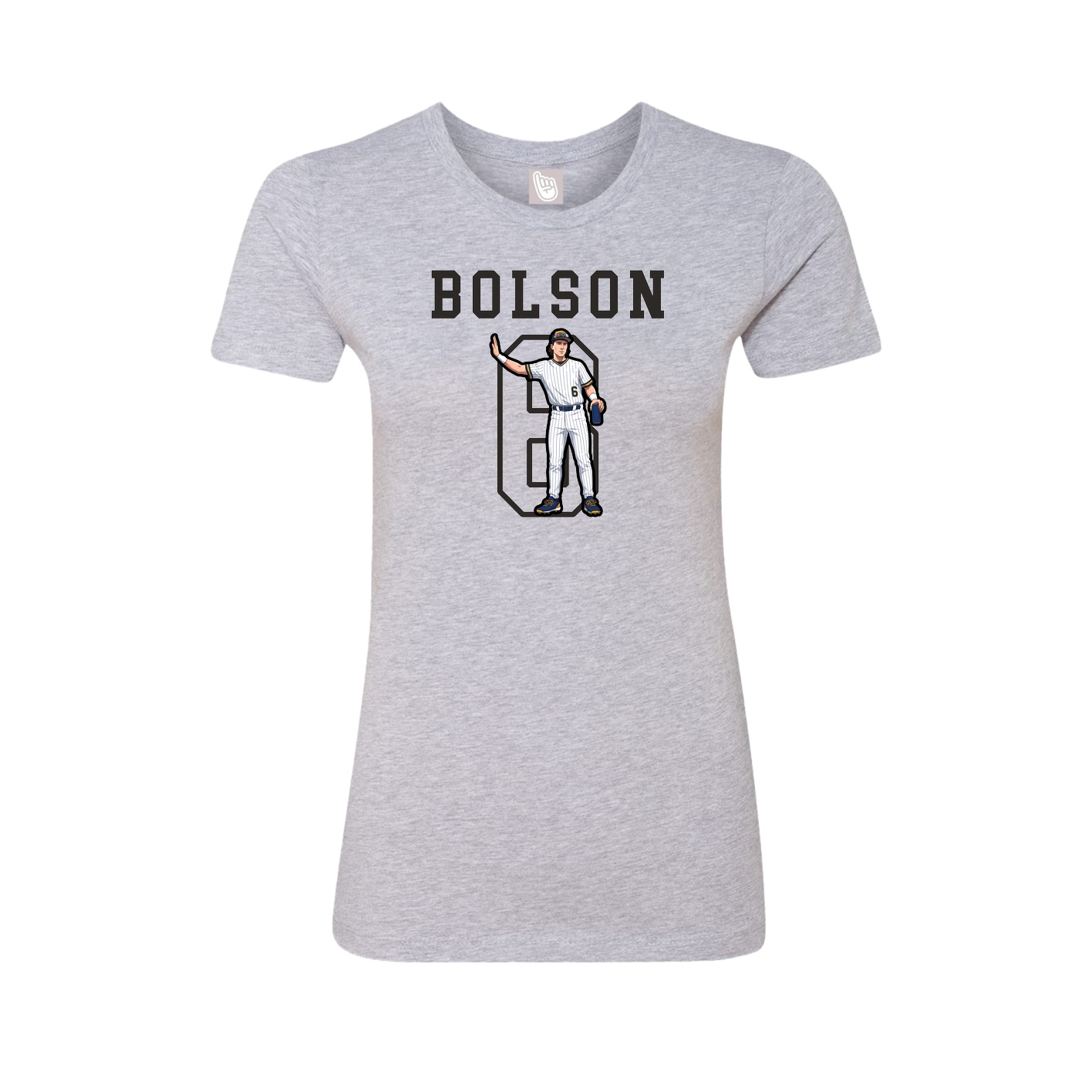 Fitted Women's Tee — Shirsey in Grey