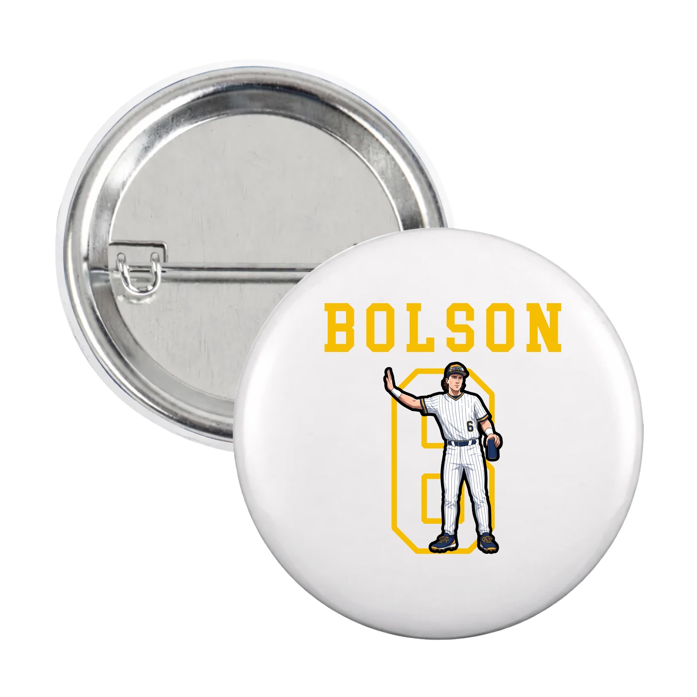 Game Day Button — Shirsey in White