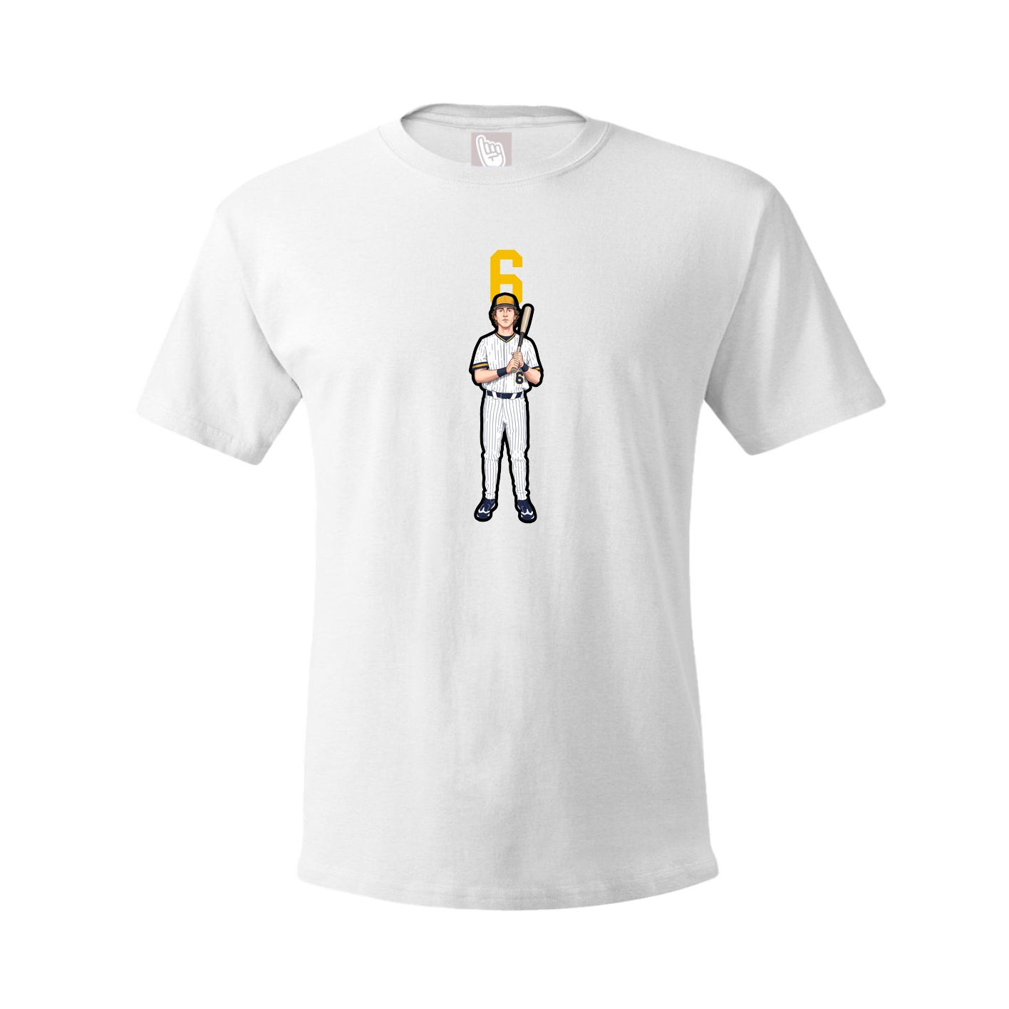 Tee — Number Top in White