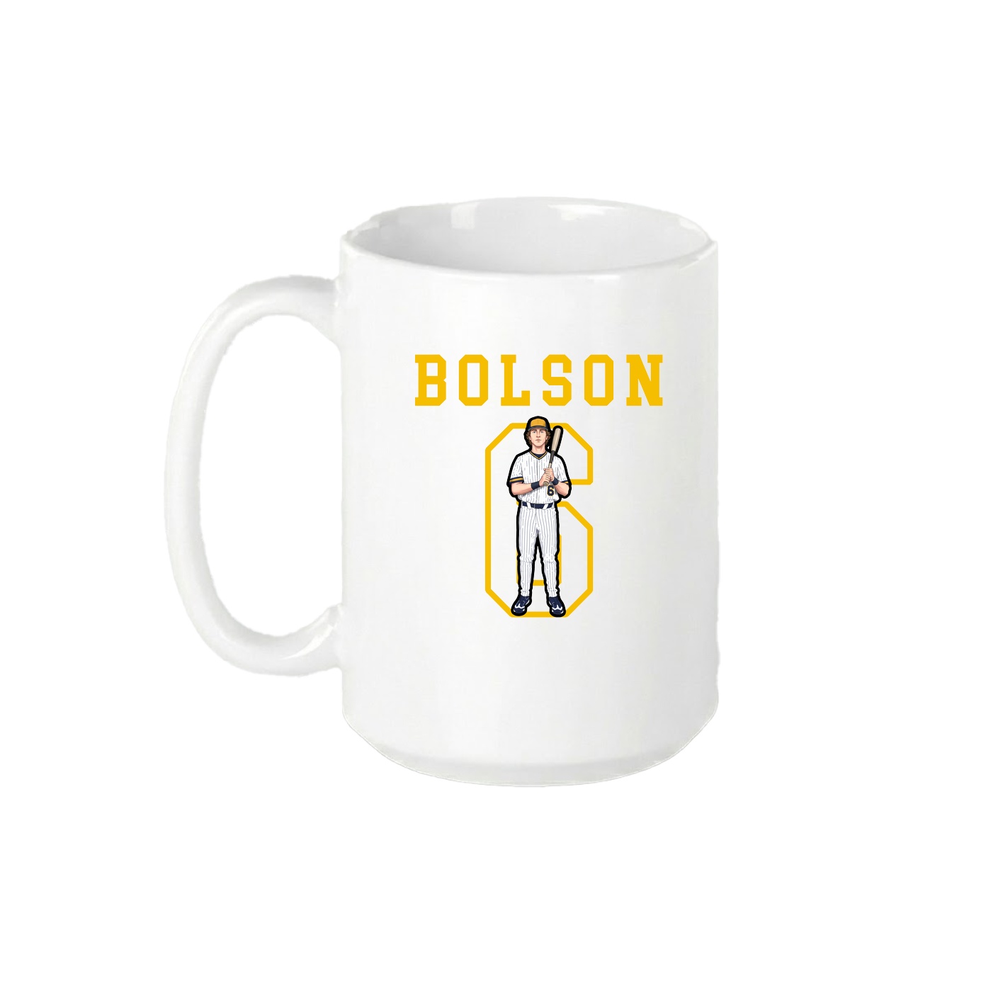 15oz Coffee Mug — Shirsey in White