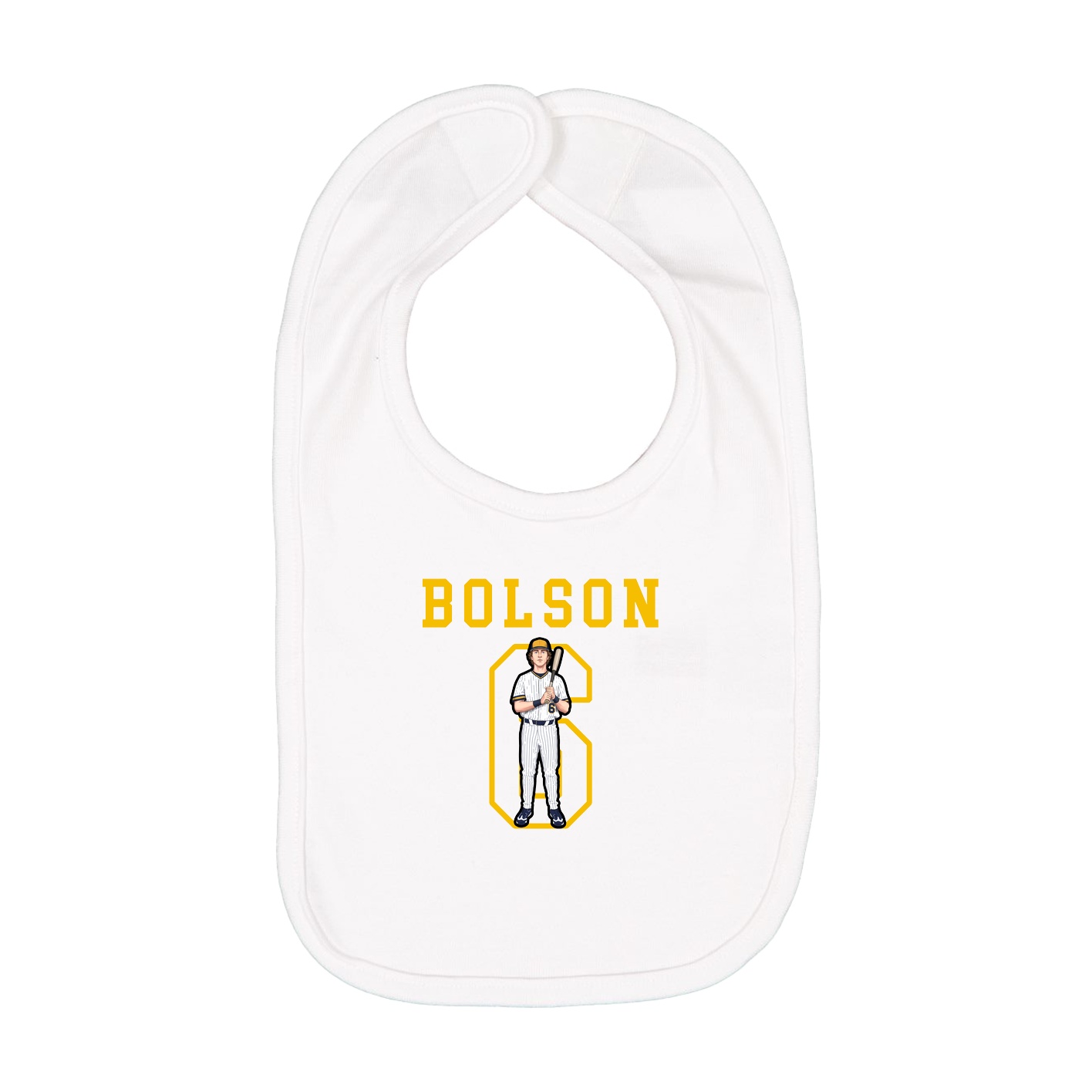 Infant Bib — Shirsey in White