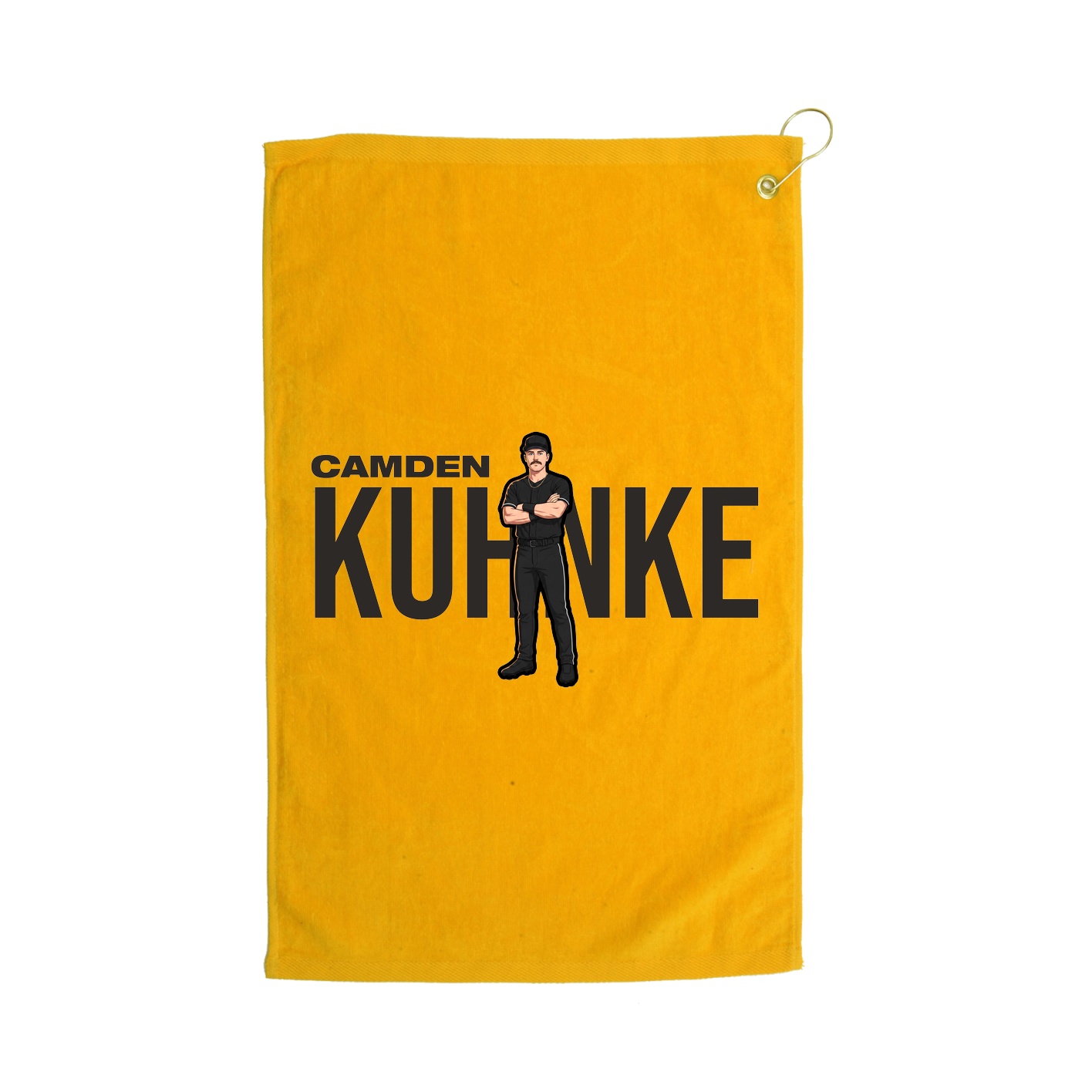 Golf Towel — Player Name in Gold