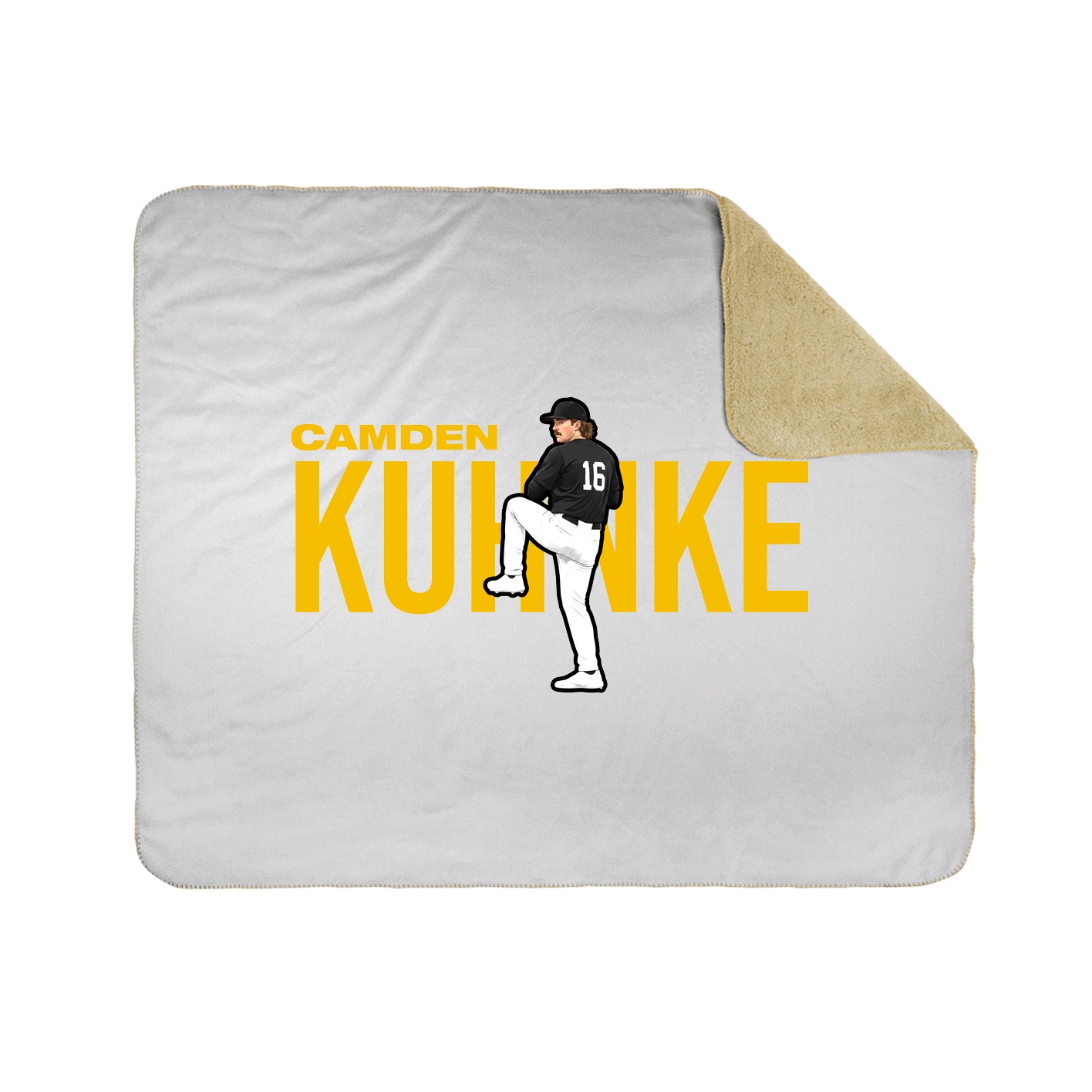 Throw Blanket — Player Name in White