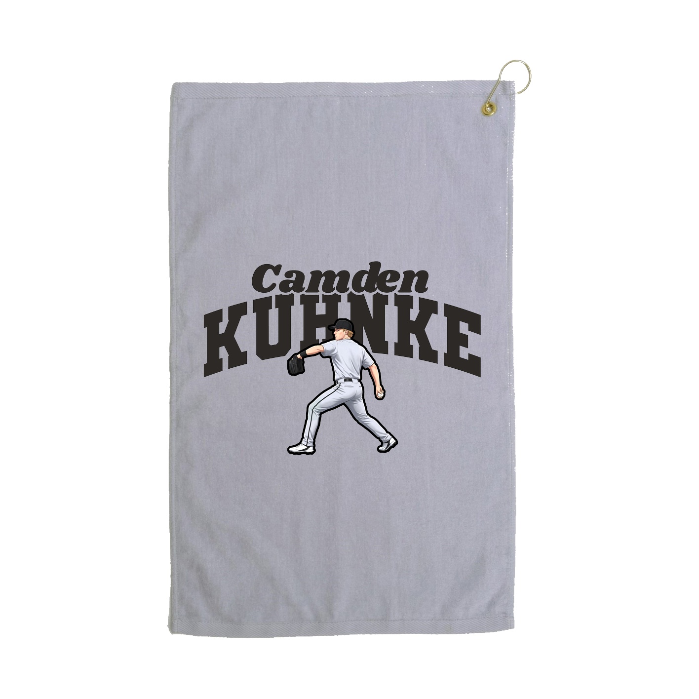 Golf Towel — Signature Arch in Grey