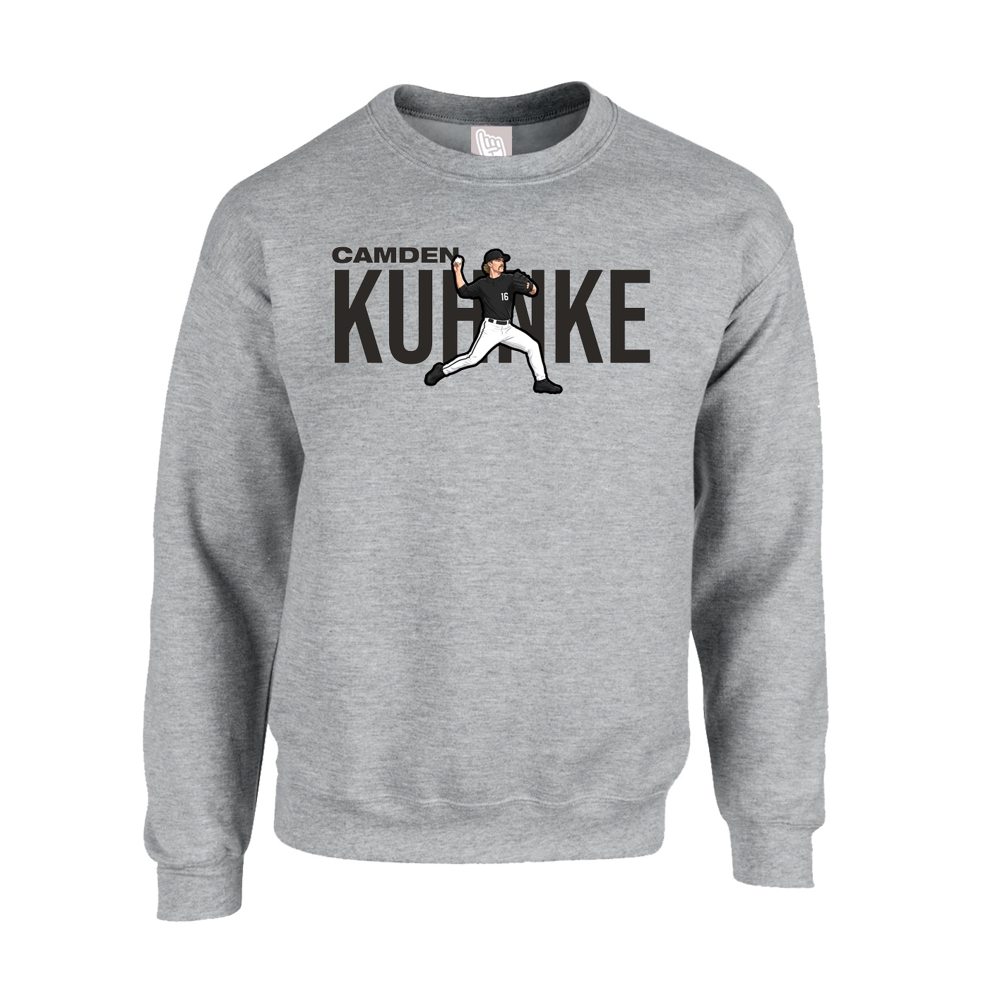 Fleece Crew — Player Name in Grey