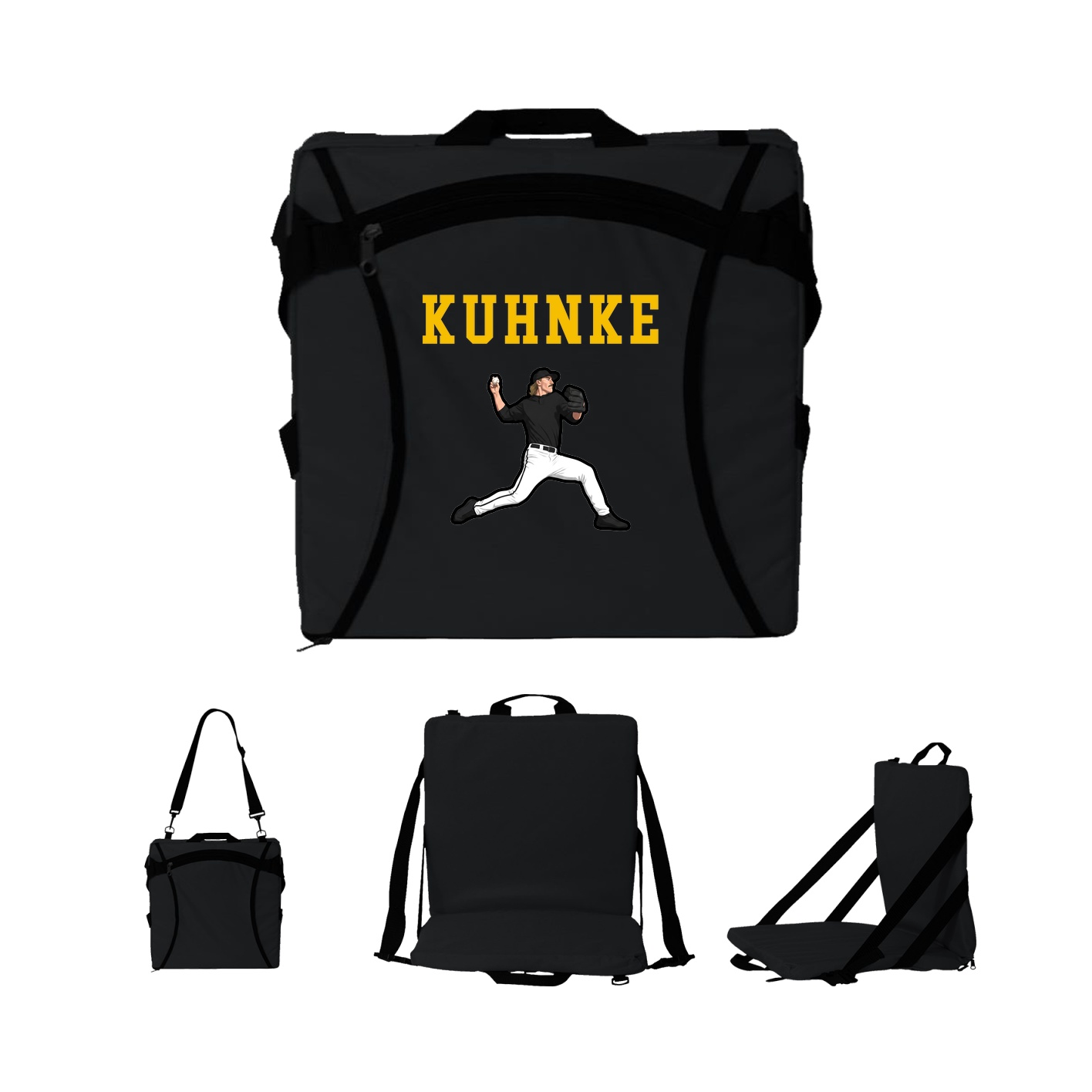 Folding Stadium Seat — Shirsey in Black