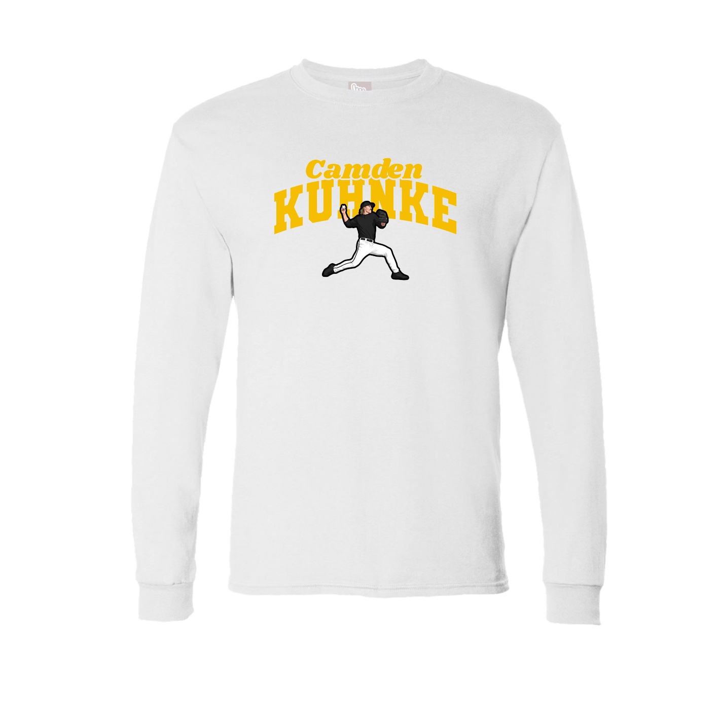 Long Sleeve Tee — Signature Arch in White