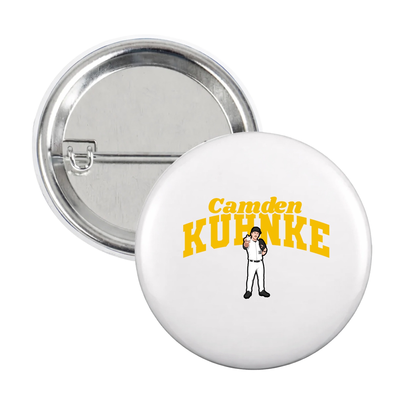 Game Day Button — Signature Arch in White