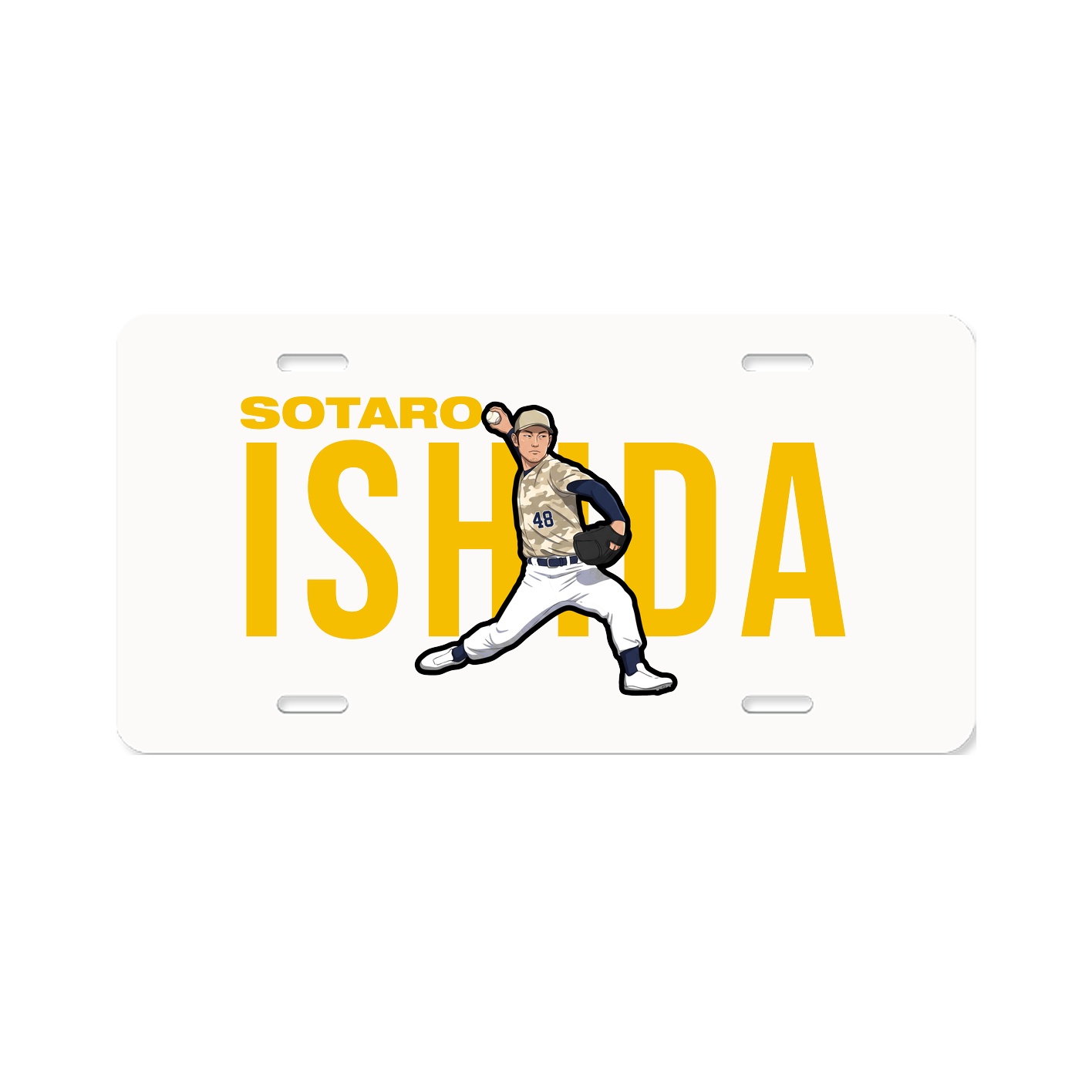 License Plate — Player Name in Classic