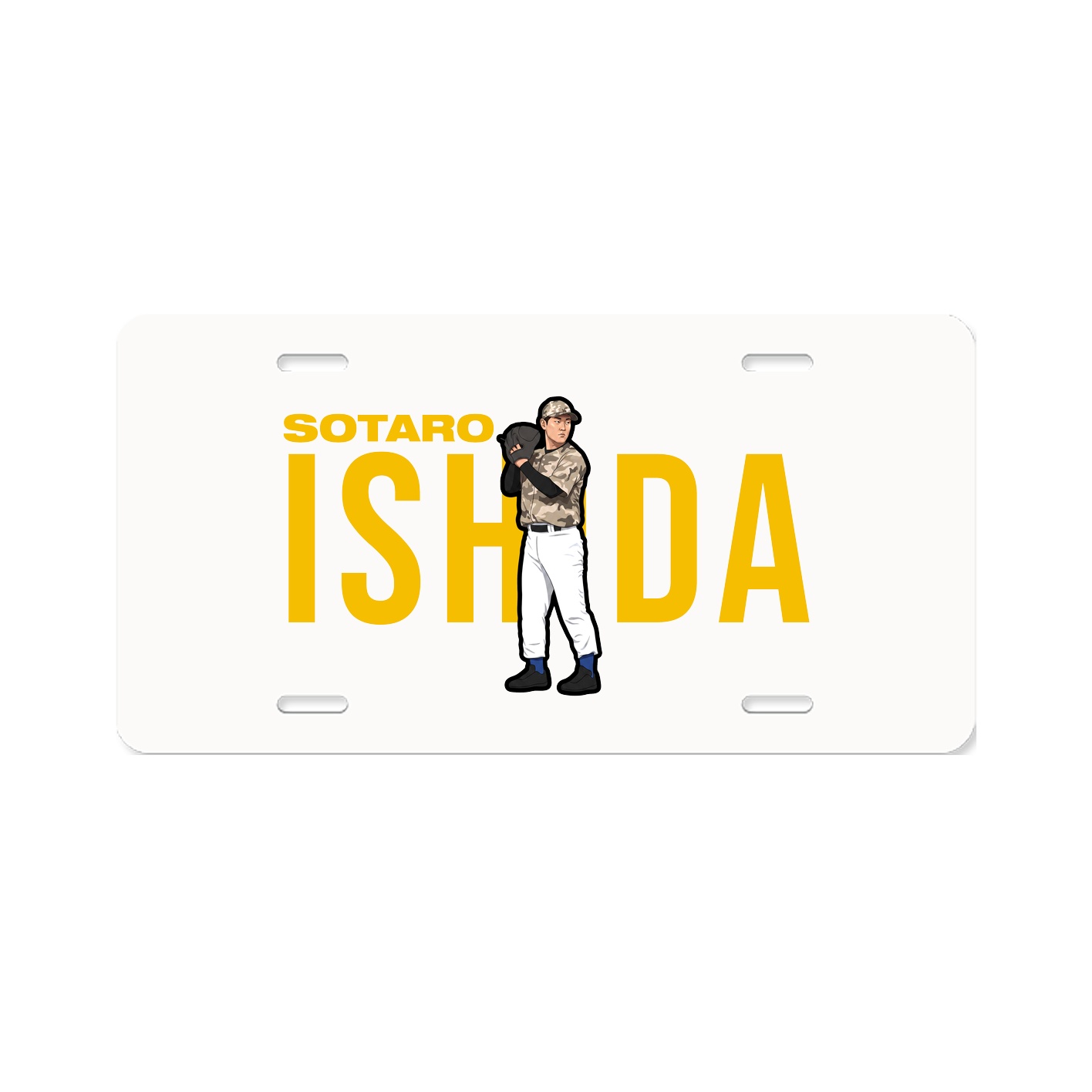 License Plate — Player Name in Classic