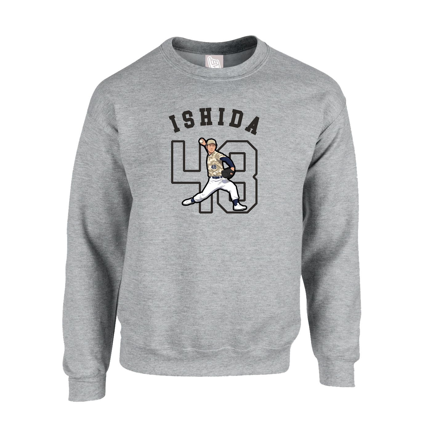 Fleece Crew — Shirsey Arch in Grey
