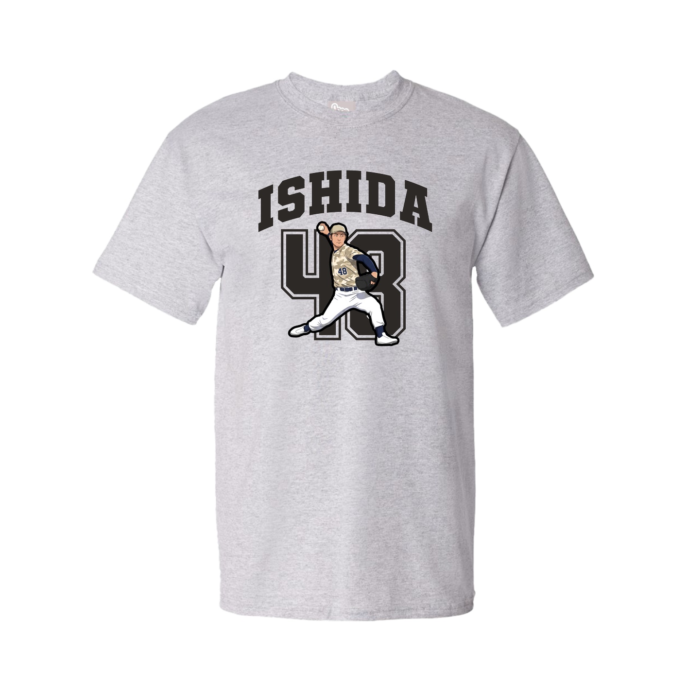 Youth Tee — Number in Grey