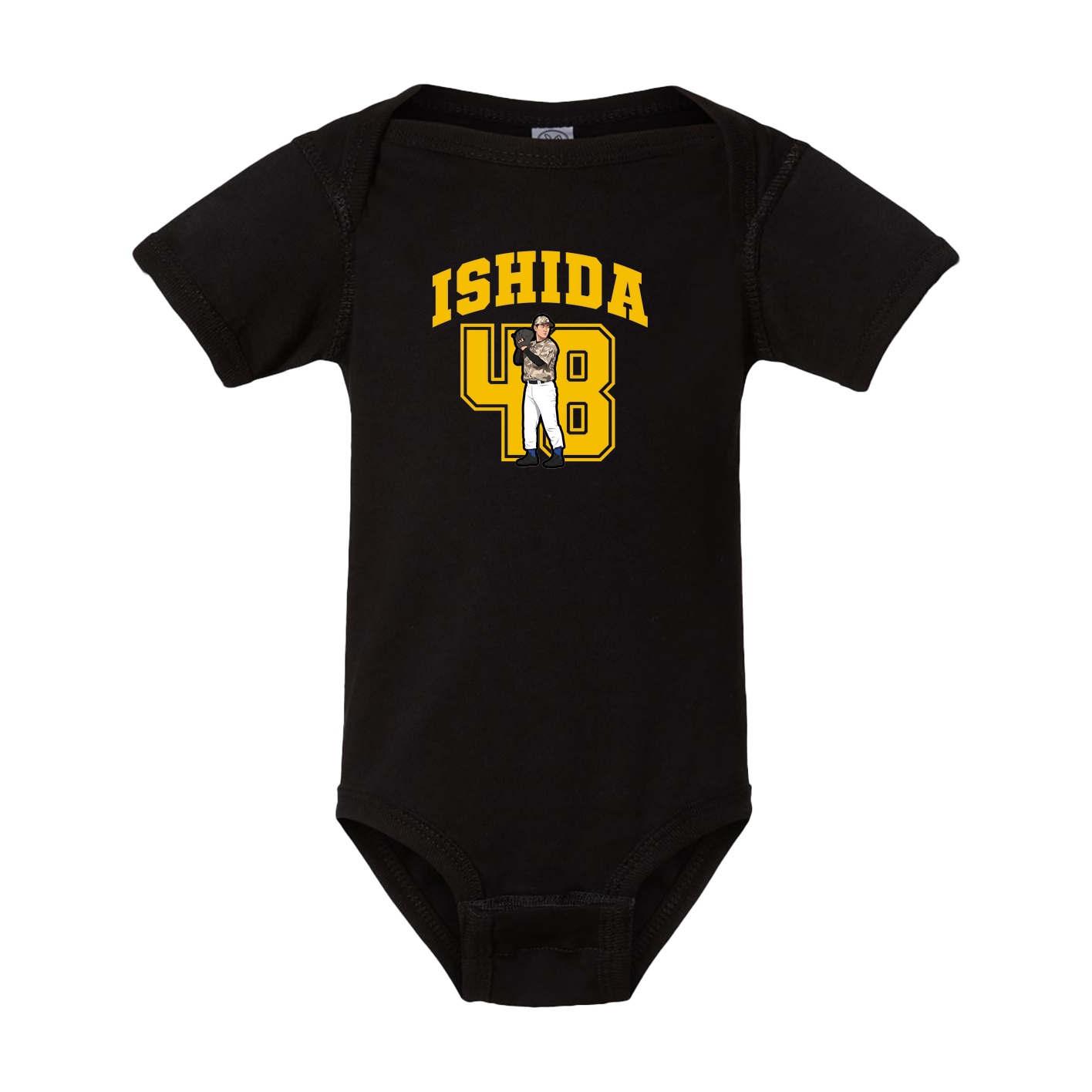 Baby Onesie — Number in Black