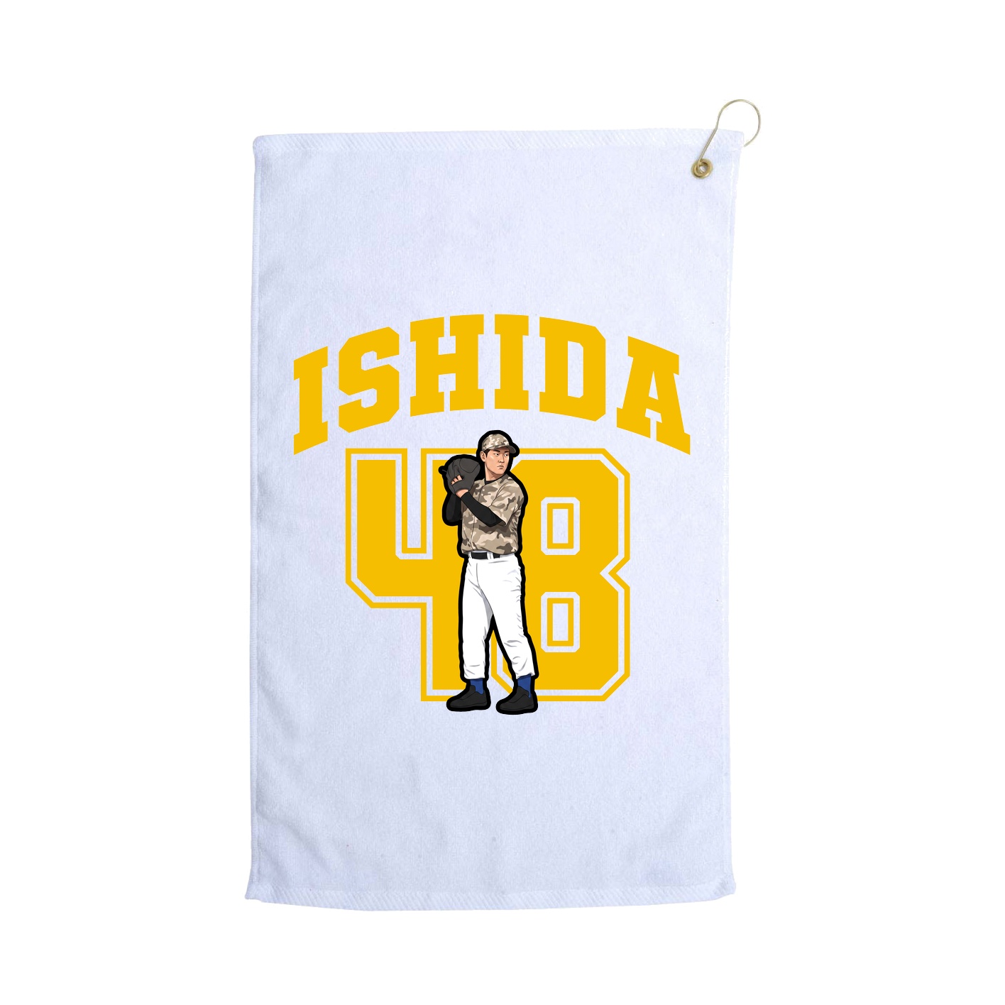 Golf Towel — Number in White
