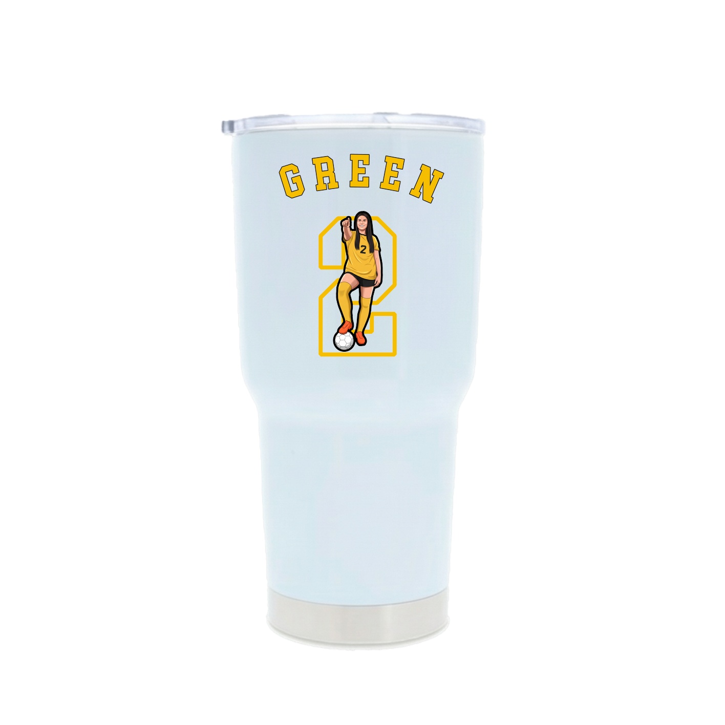 30oz Stainless Steel Tumbler — Shirsey Arch in White
