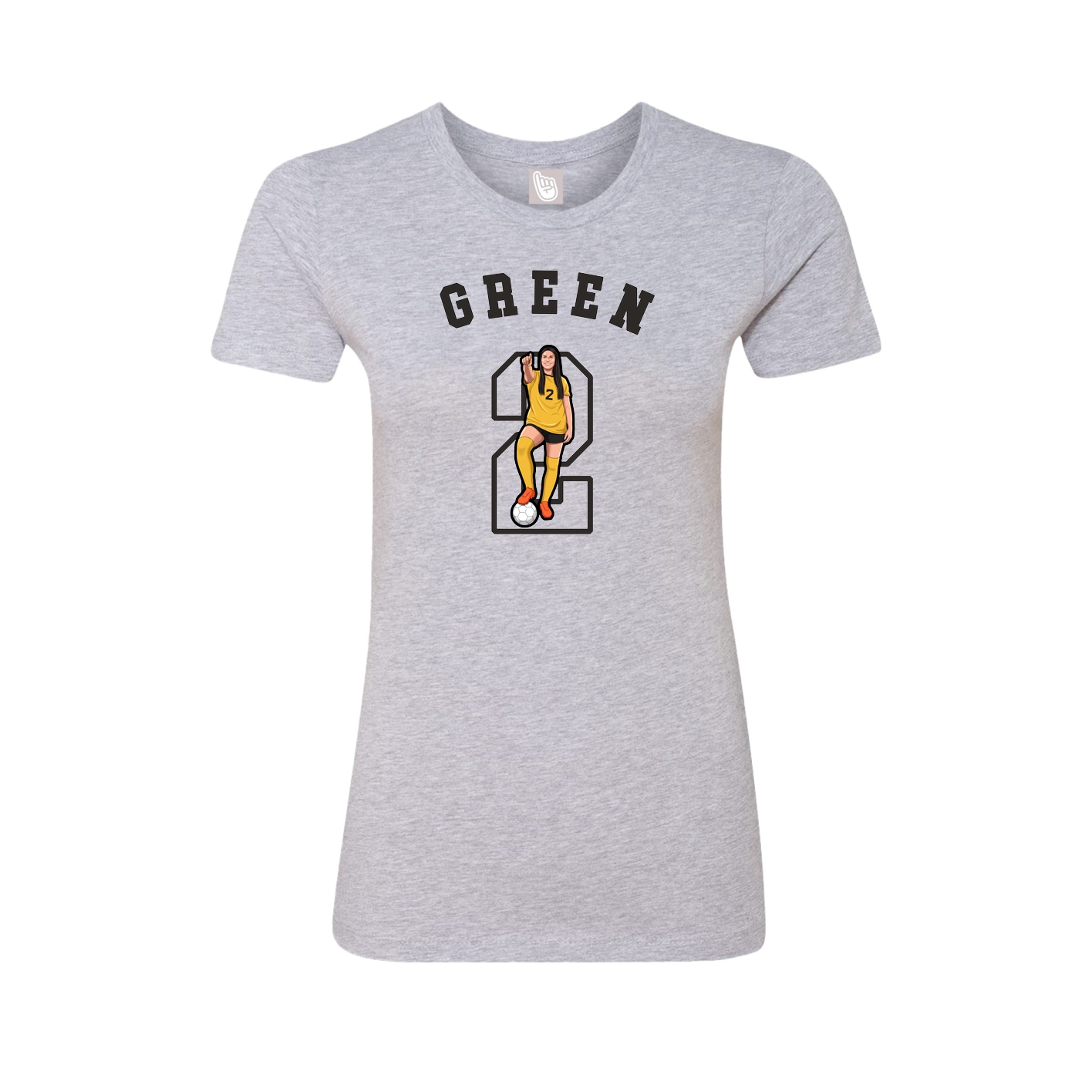 Fitted Women's Tee — Shirsey Arch in Grey