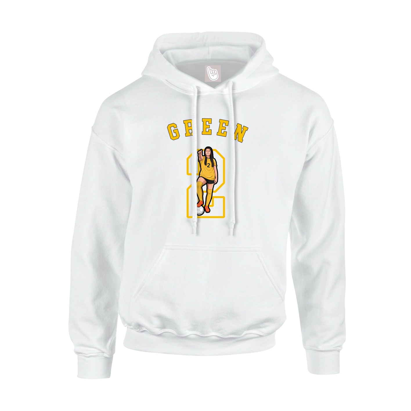 Youth Hoodie — Shirsey Arch in White