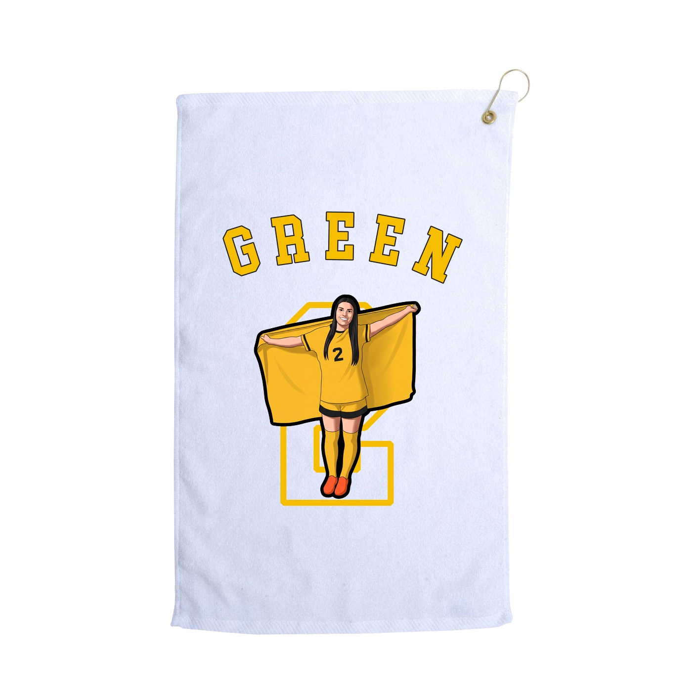 Golf Towel — Shirsey Arch in White
