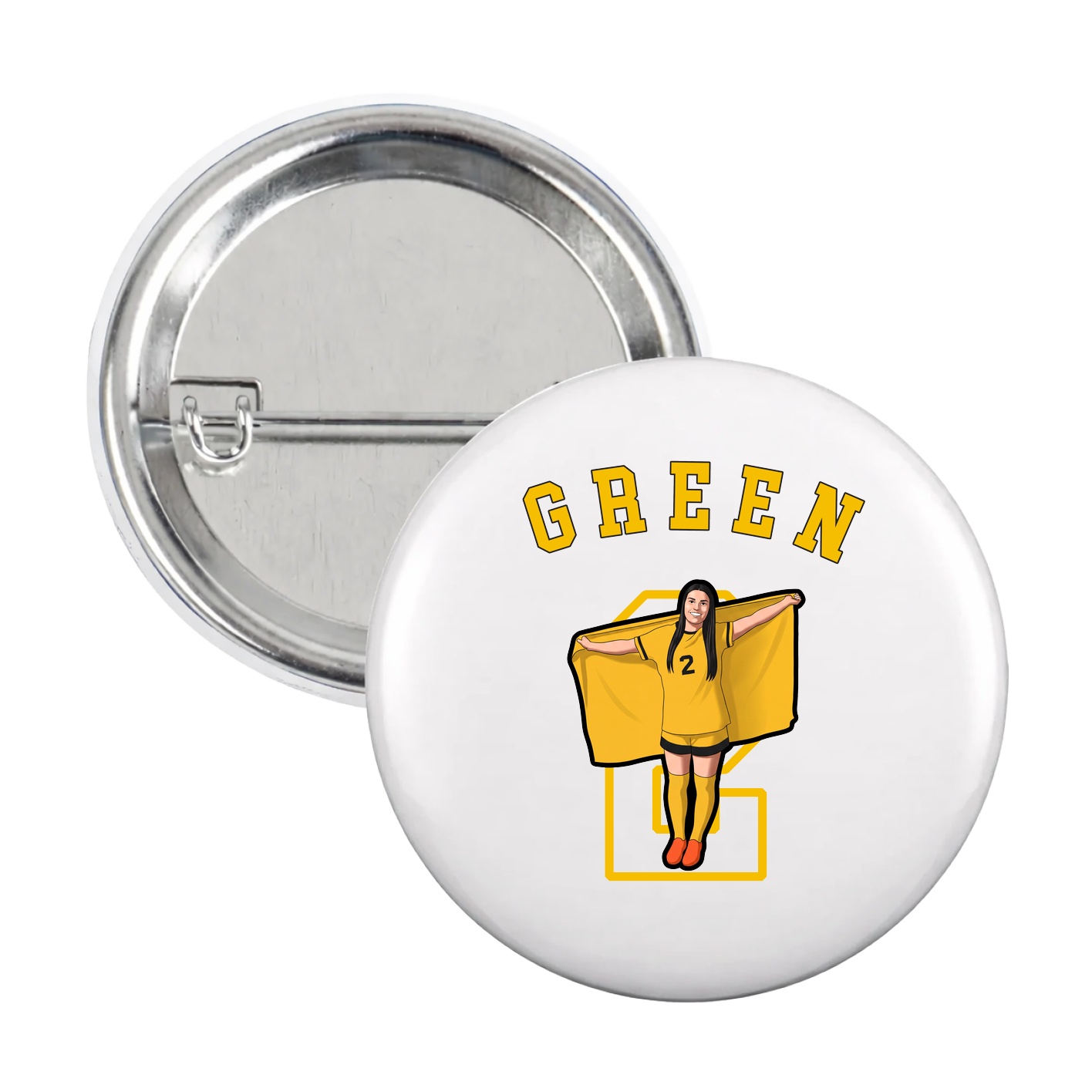 Game Day Button — Shirsey Arch in White