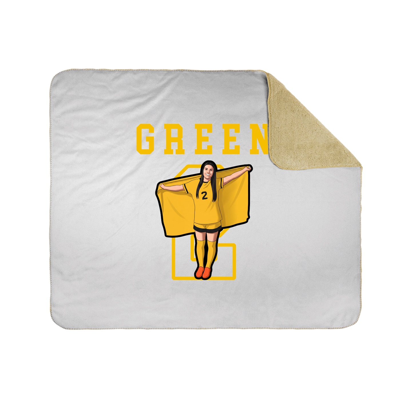Throw Blanket — Shirsey in White