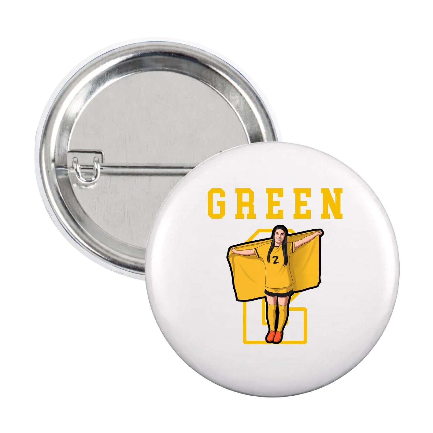 Game Day Button — Shirsey in White