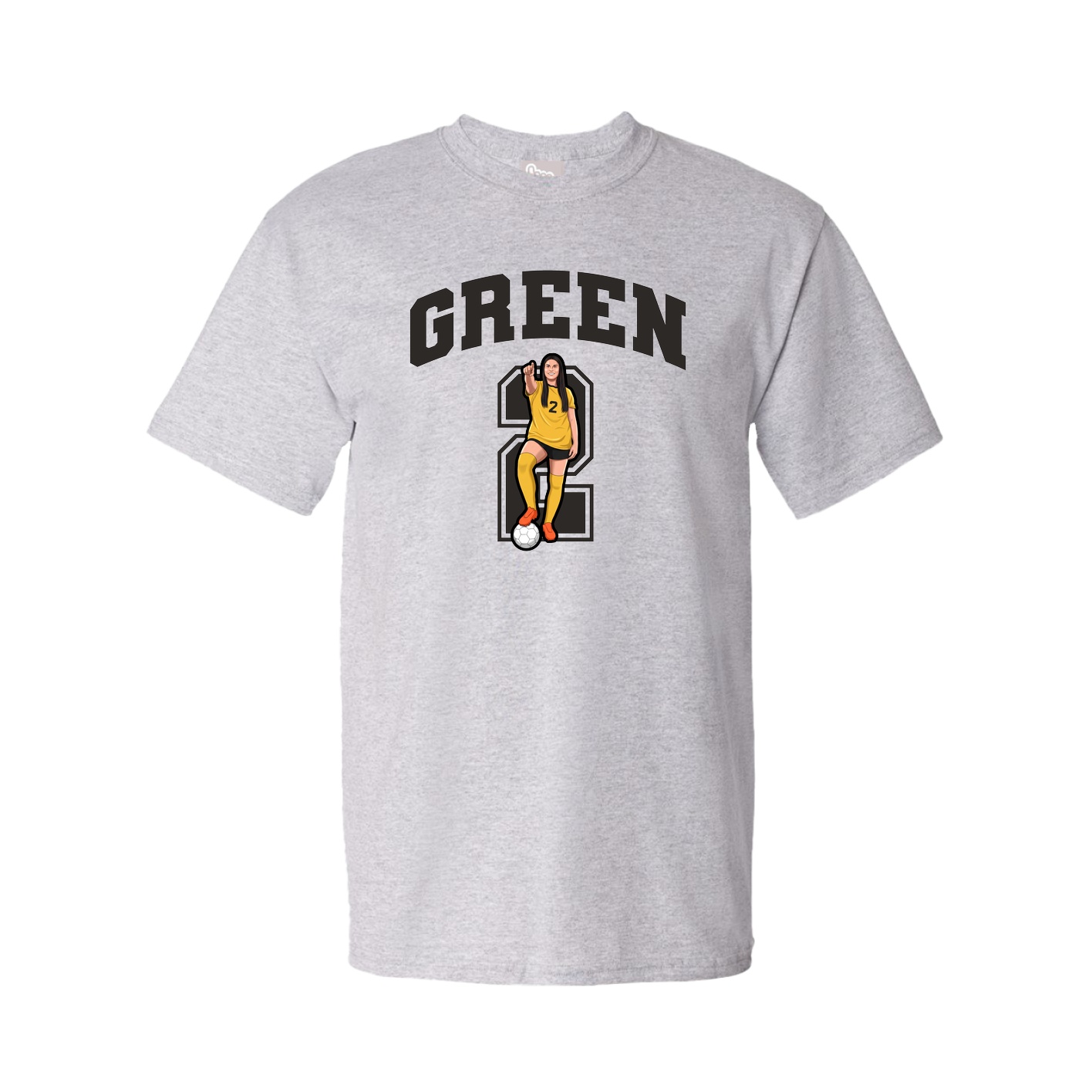 Youth Tee — Number in Grey