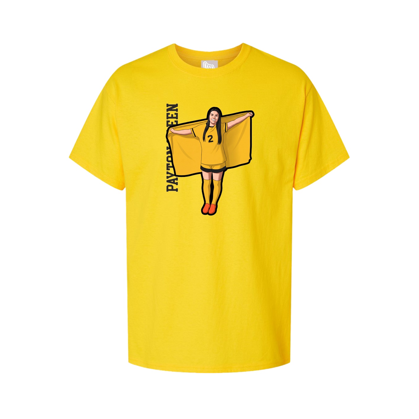 Tee — Name Vertical in Gold