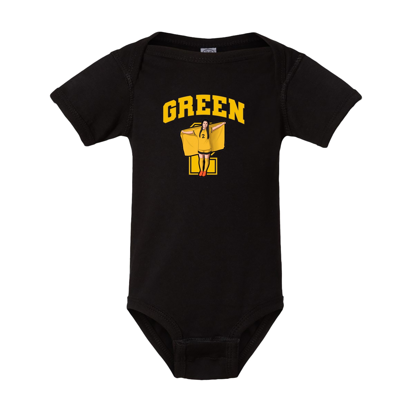 Baby Onesie — Number in Black