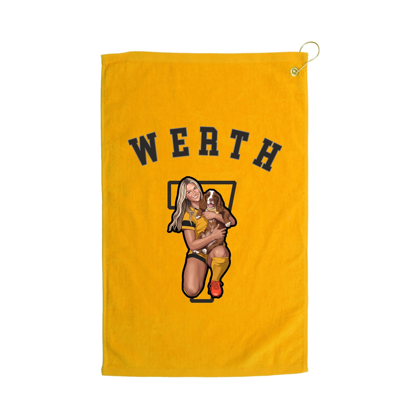 Golf Towel — Shirsey Arch in Gold