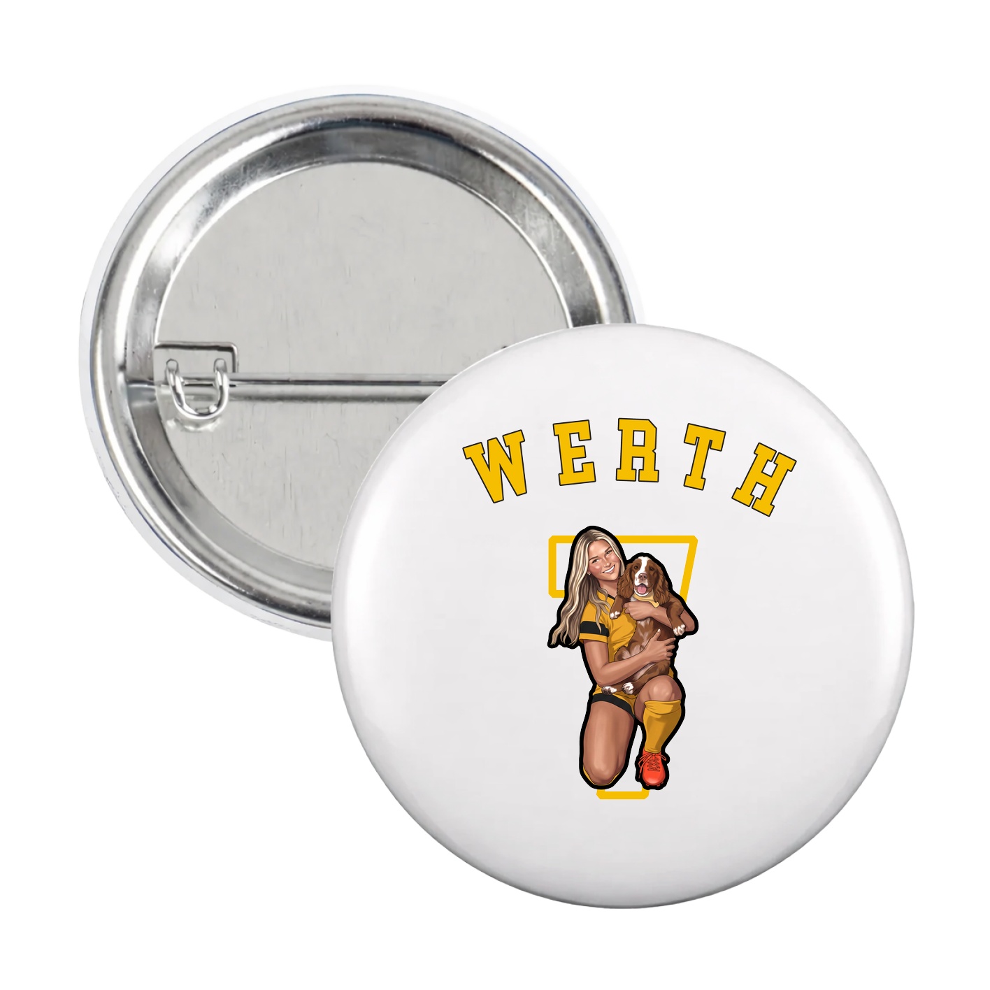 Game Day Button — Shirsey Arch in White