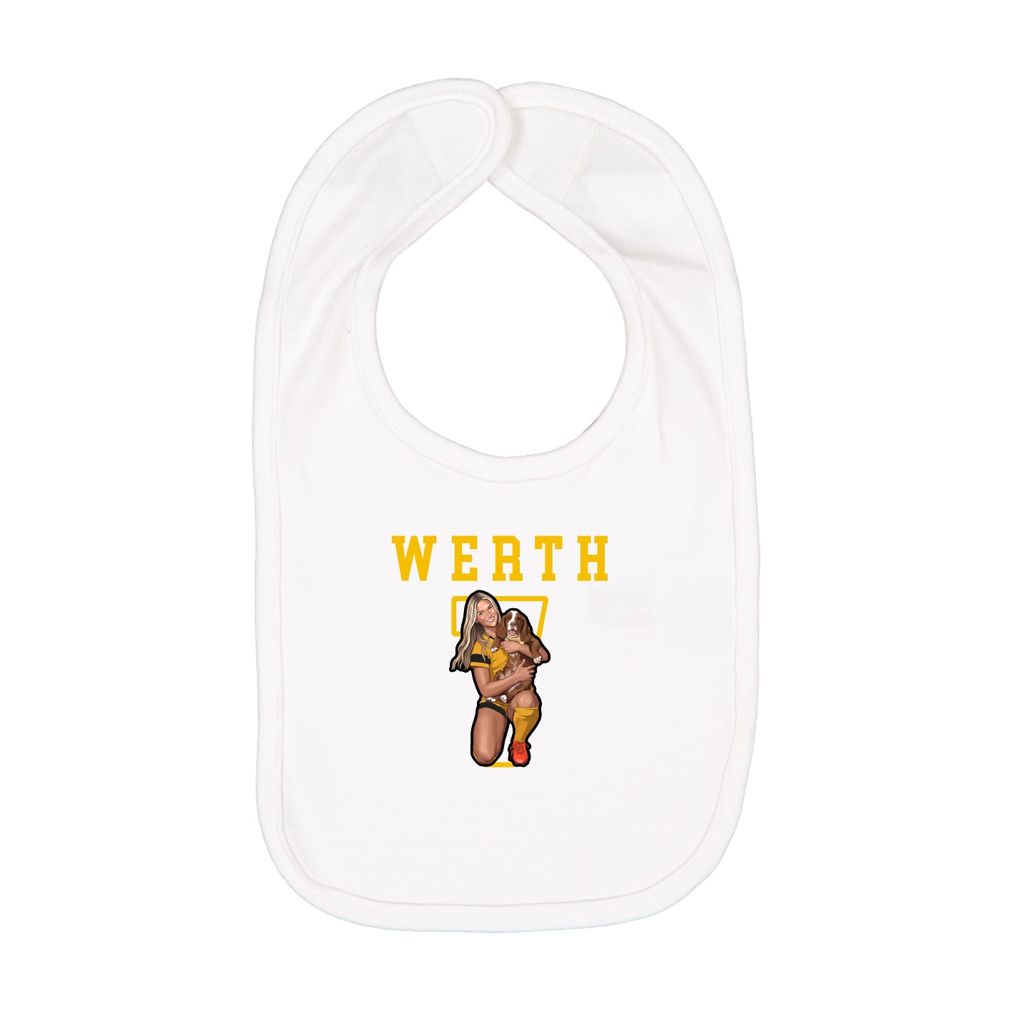 Infant Bib — Shirsey in White