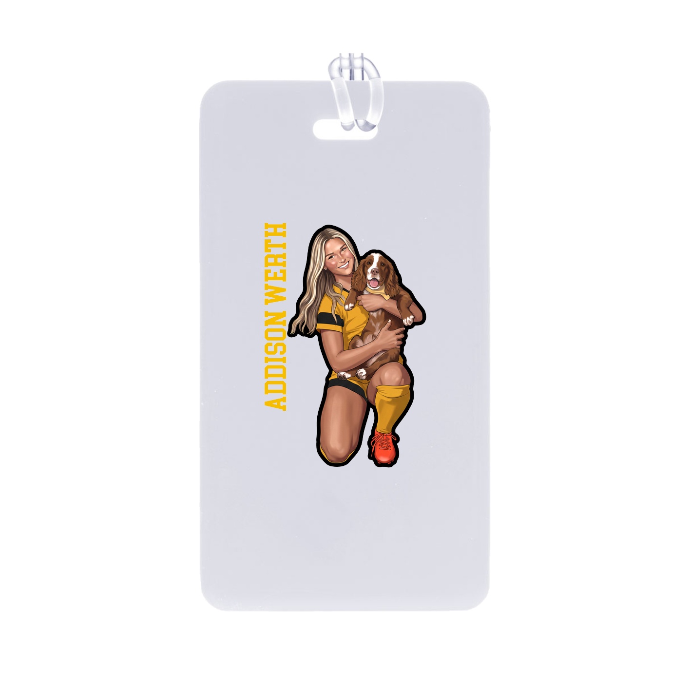 Bag Tag — Name Vertical in Classic