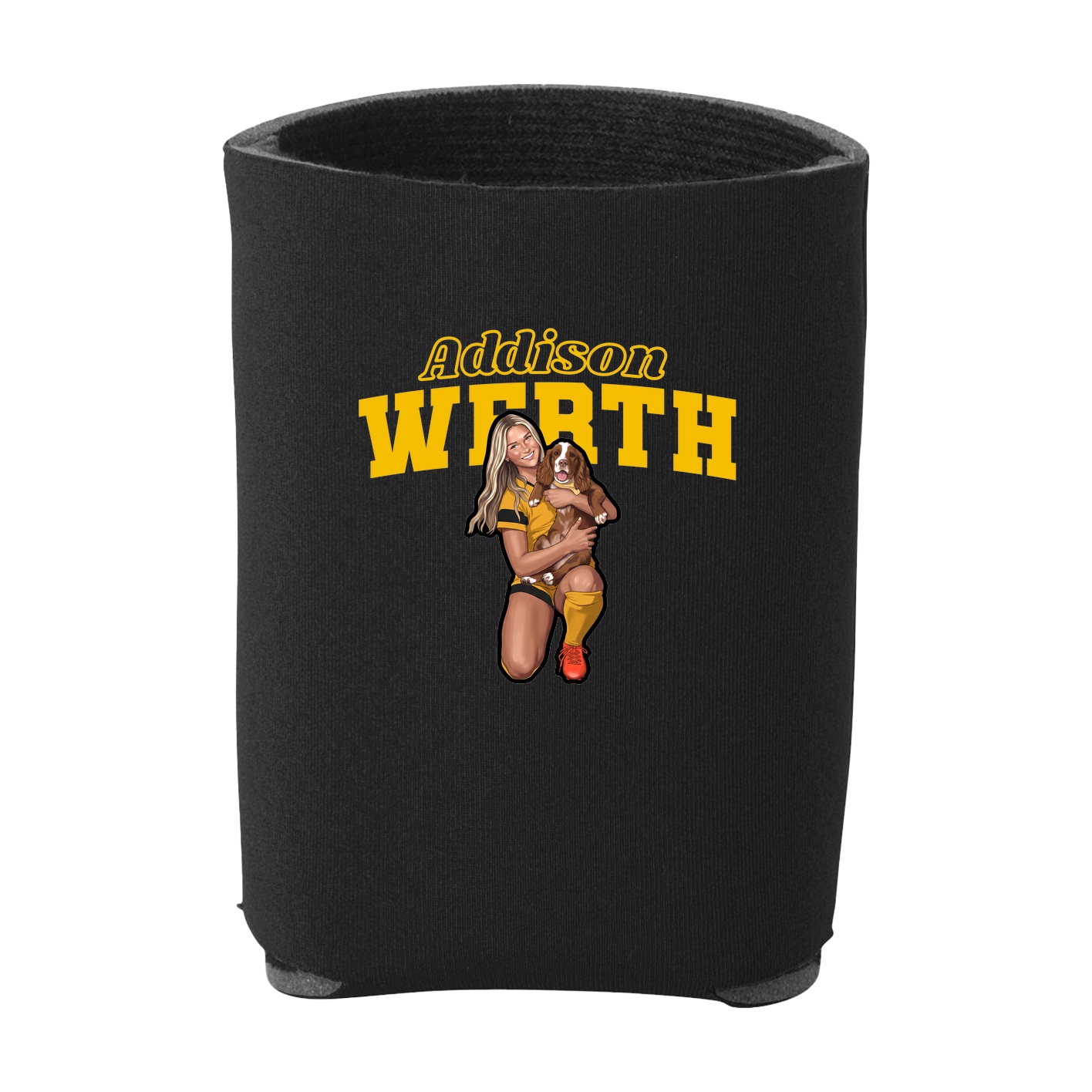 Can Holder — Name Arch in Black