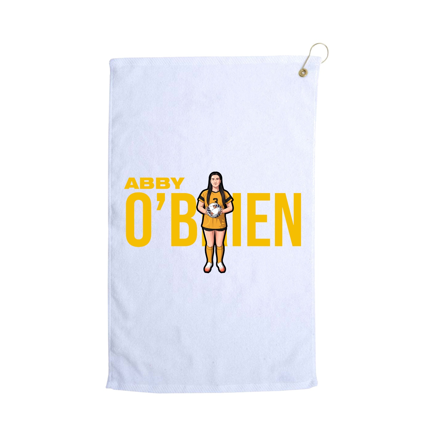Golf Towel — Player Name in White