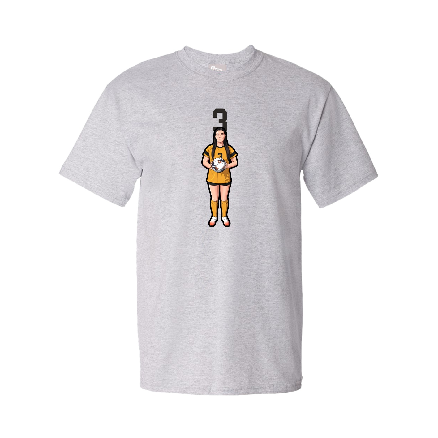 Tee — Number Top in Grey