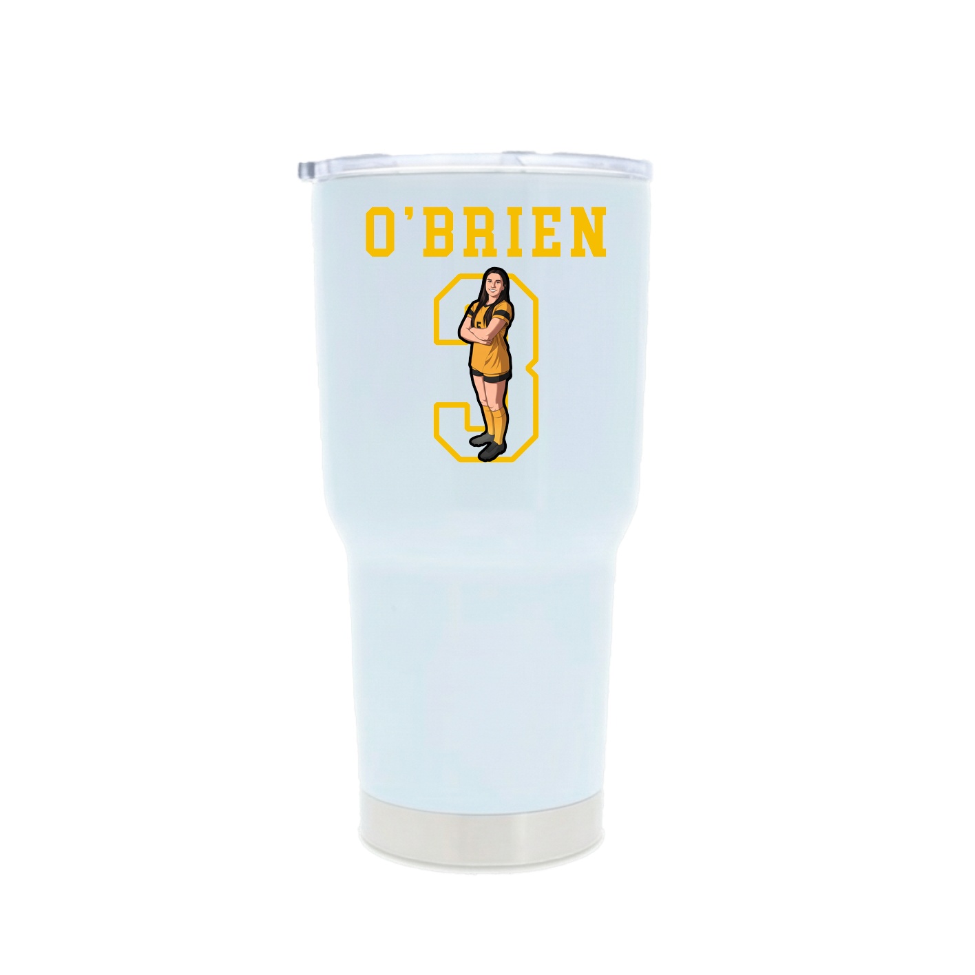 30oz Stainless Steel Tumbler — Shirsey in White
